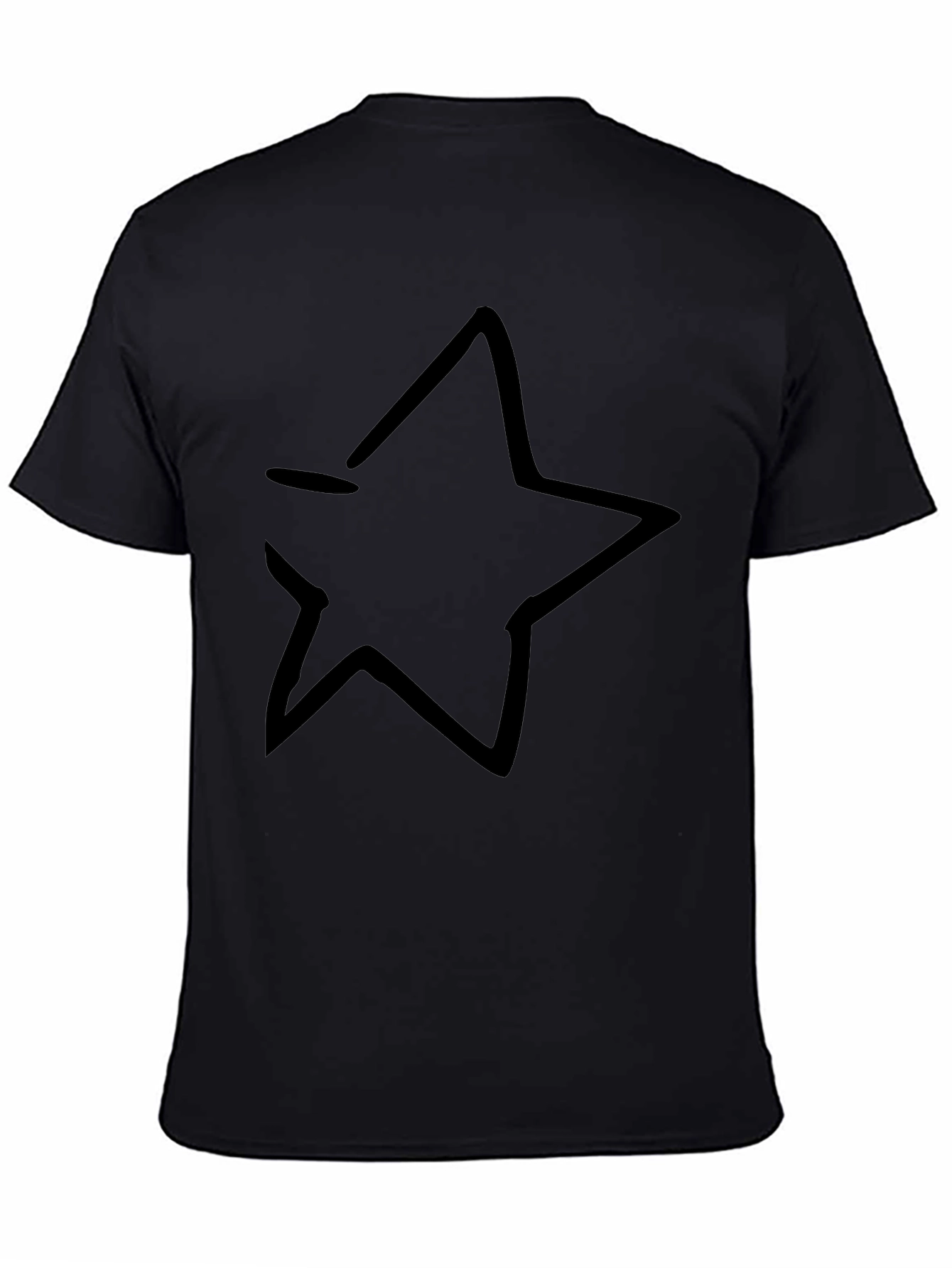 Black Star Graphic Tee - Casual Comfort