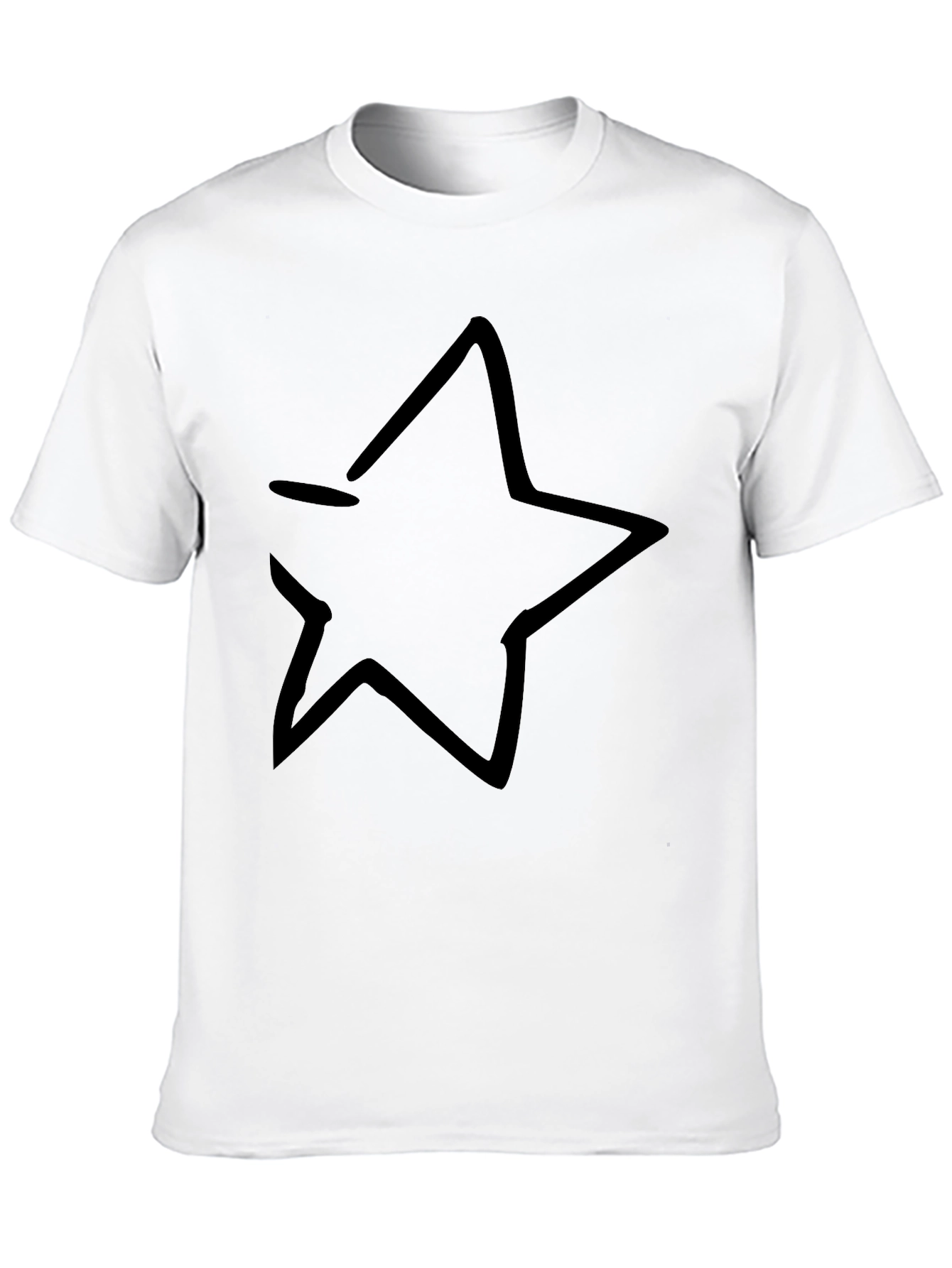Black Star Graphic Tee - Casual Comfort