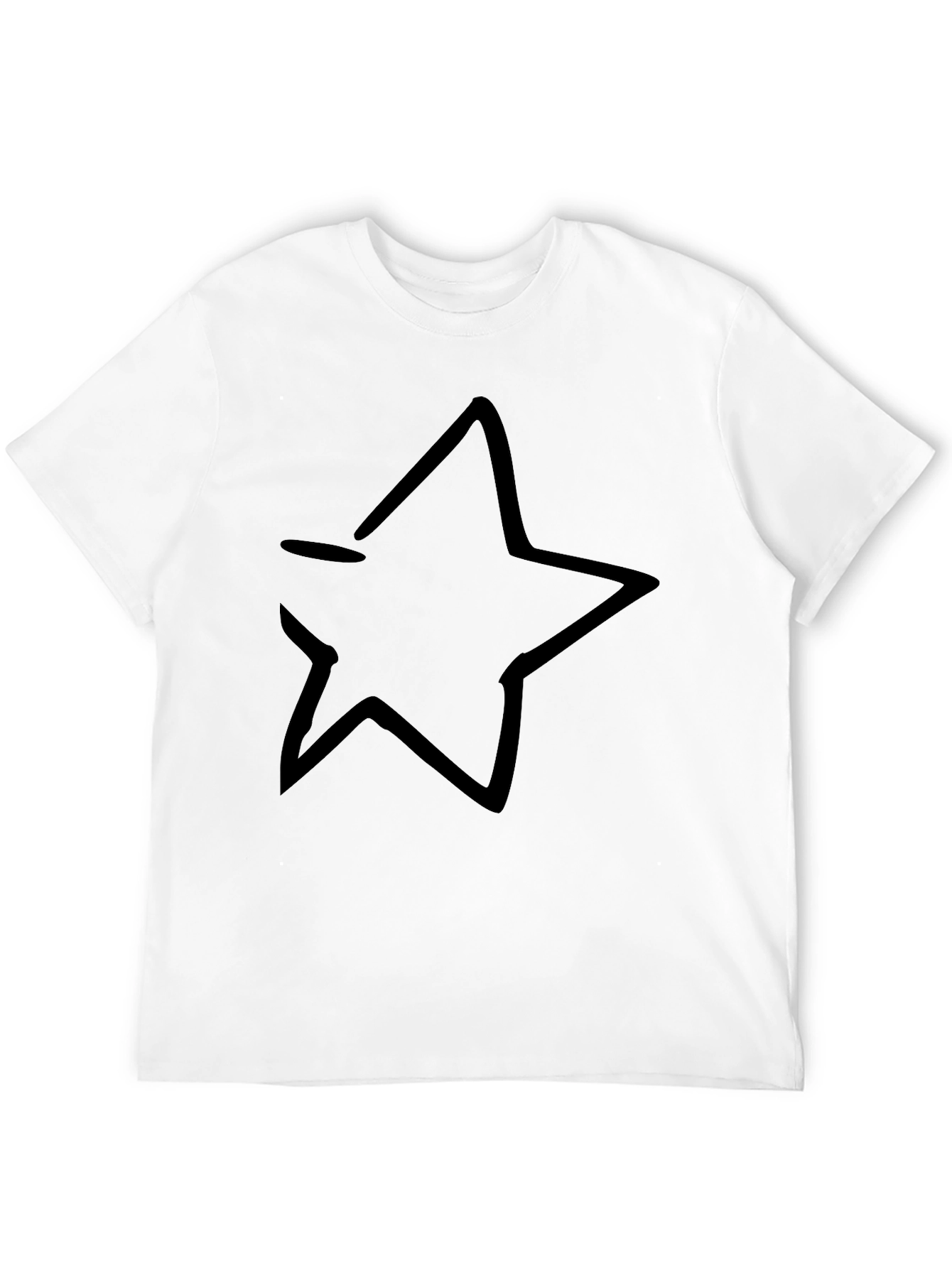 Black Star Graphic Tee - Casual Comfort