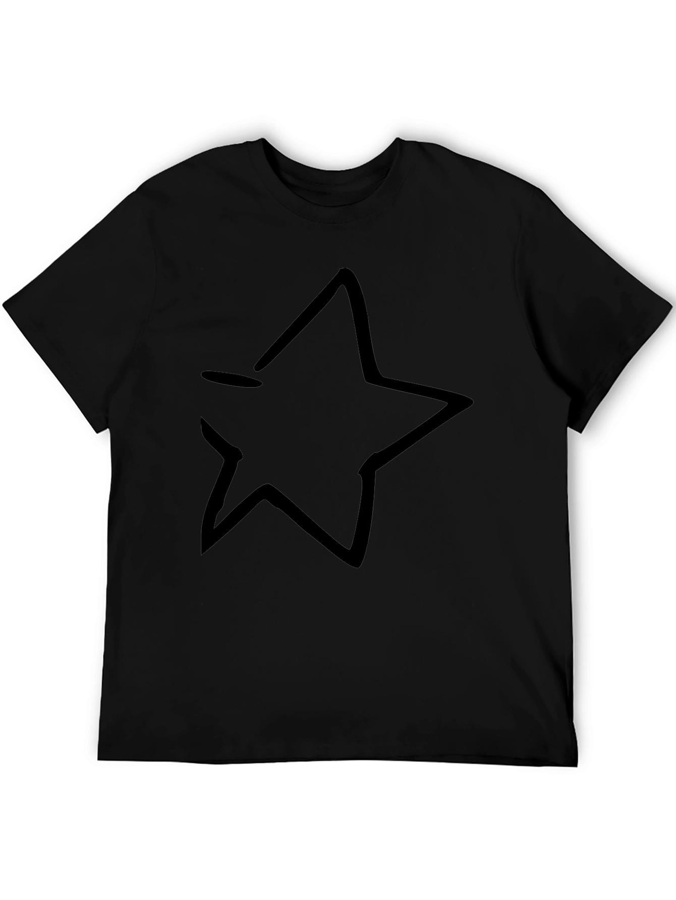 Black Star Graphic Tee - Casual Comfort