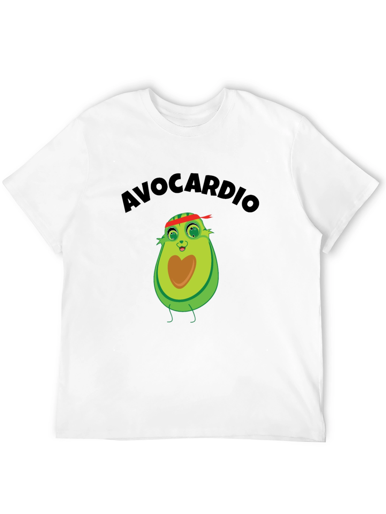 Avocardio Graphic Tee - Black Cotton Blend Shirt