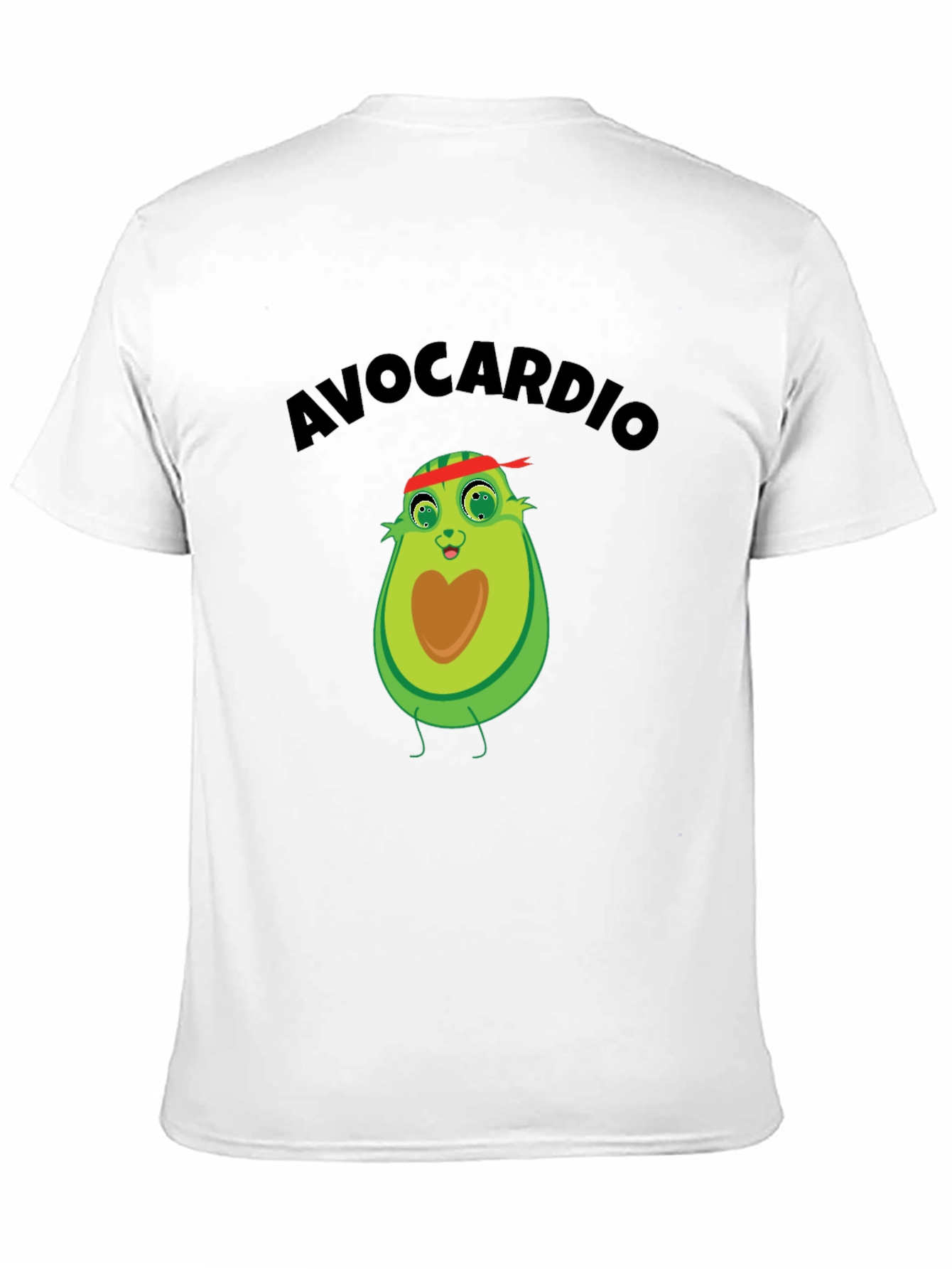 Avocardio Graphic Tee - Black Cotton Blend Shirt