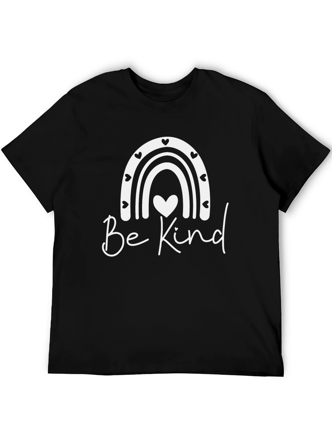 Be Kind Rainbow Heart Graphic Tee