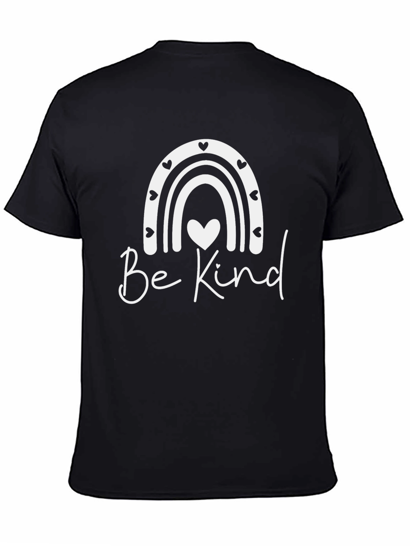 Be Kind Rainbow Heart Graphic Tee