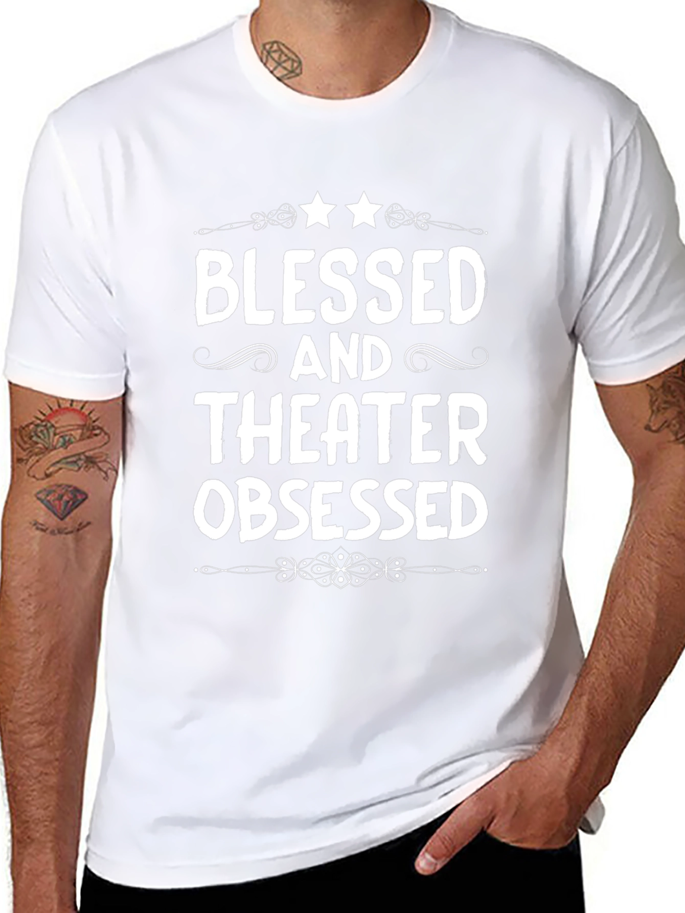 Blessed and Theater Obsessed Black T-Shirt