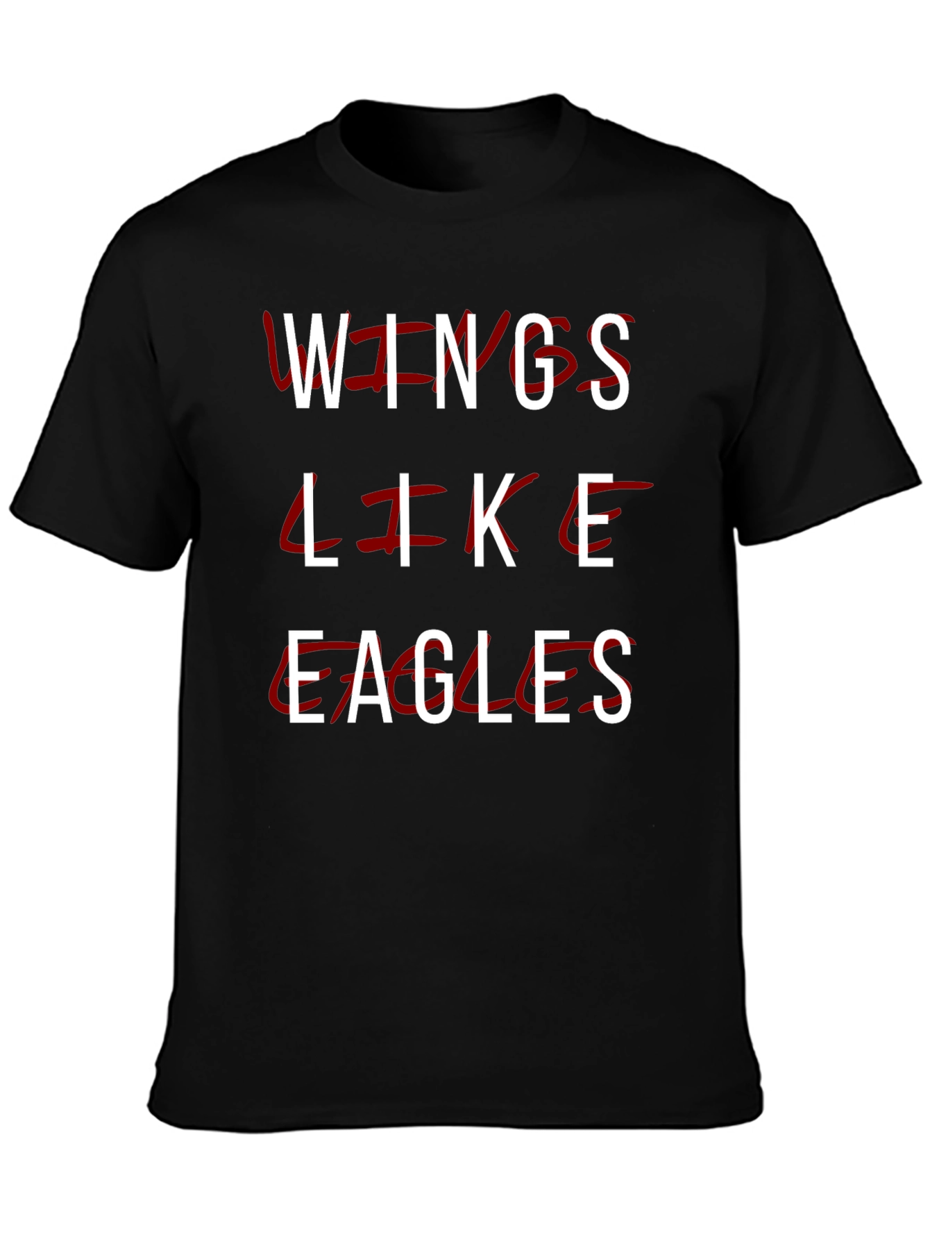 Wings Like Eagles T-Shirt - Stylish Graphic Tee
