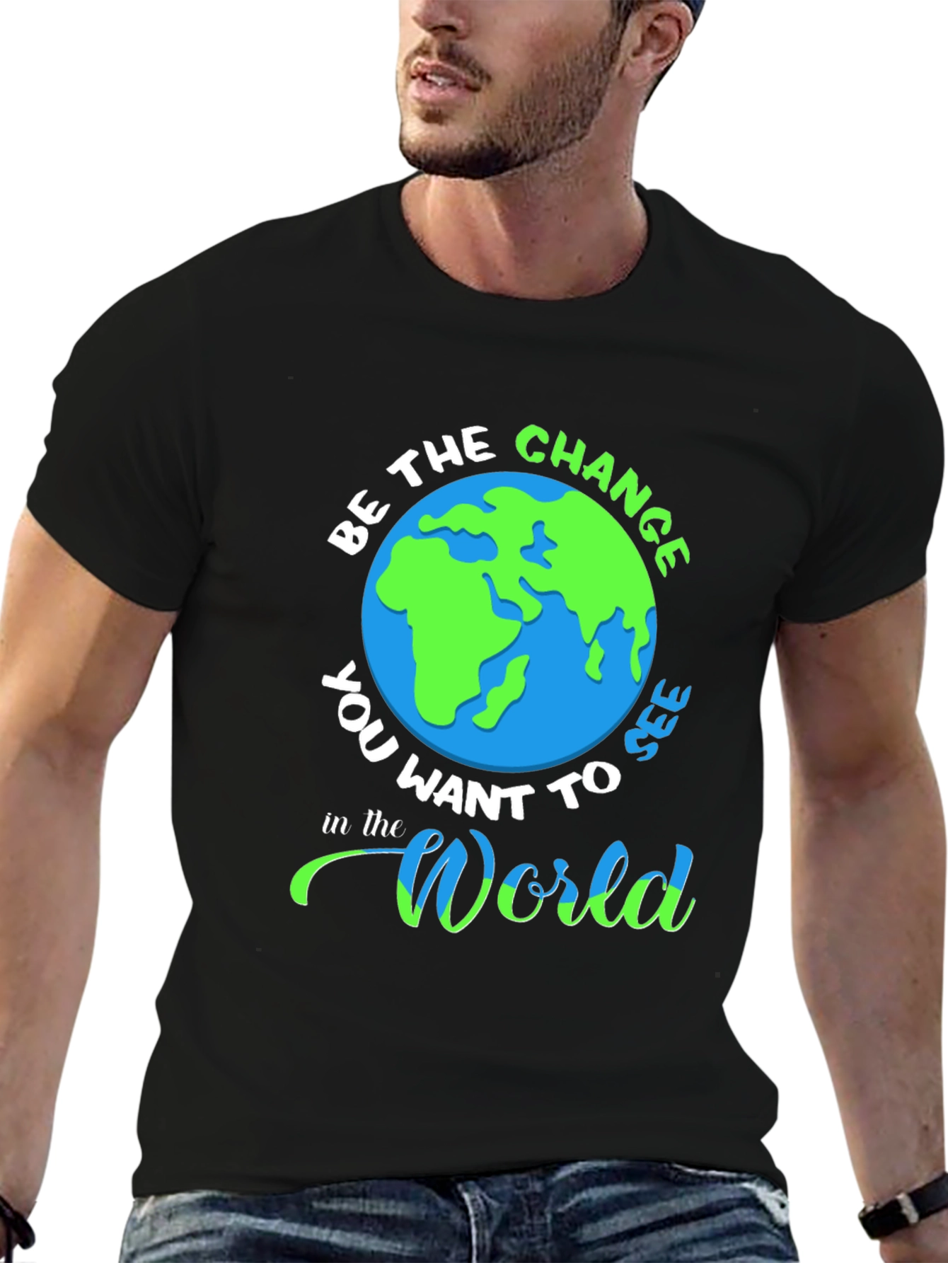 Be the Change Graphic T-Shirt - Earth Day Tee