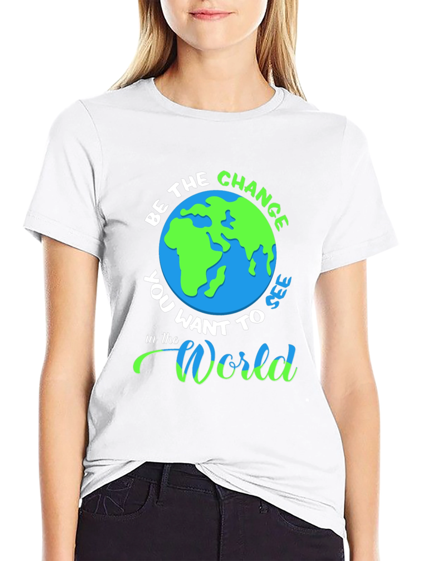 Be the Change Graphic T-Shirt - Earth Day Tee