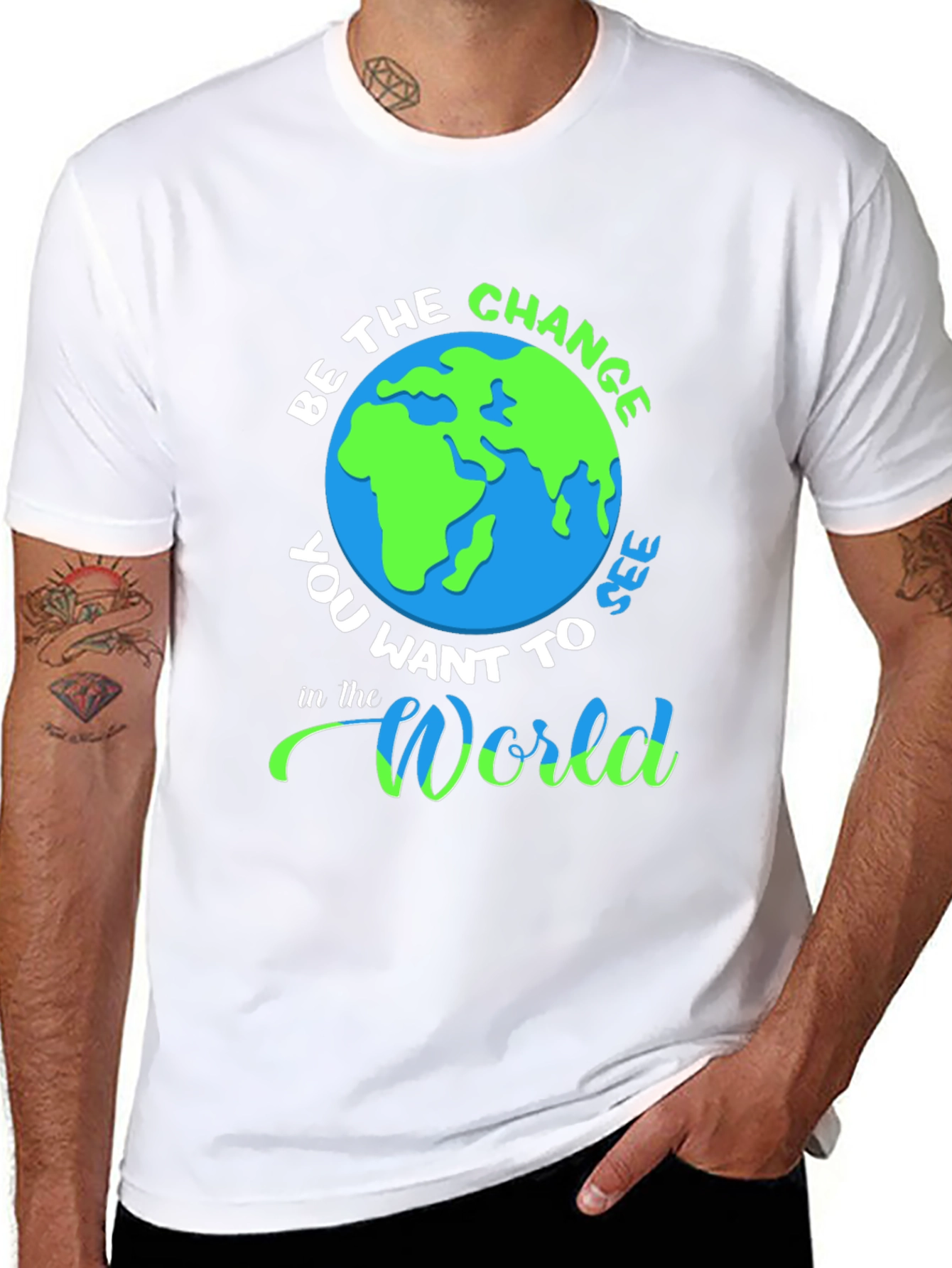 Be the Change Graphic T-Shirt - Earth Day Tee