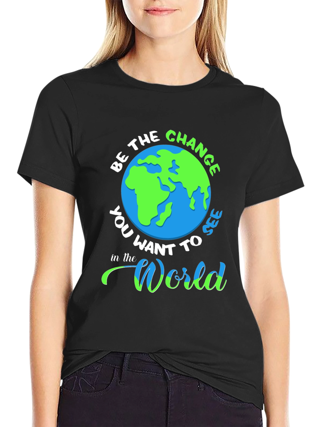 Be the Change Graphic T-Shirt - Earth Day Tee