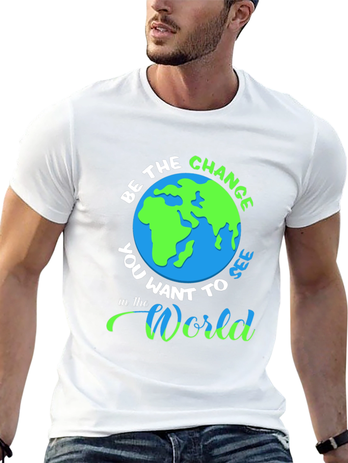 Be the Change Graphic T-Shirt - Earth Day Tee