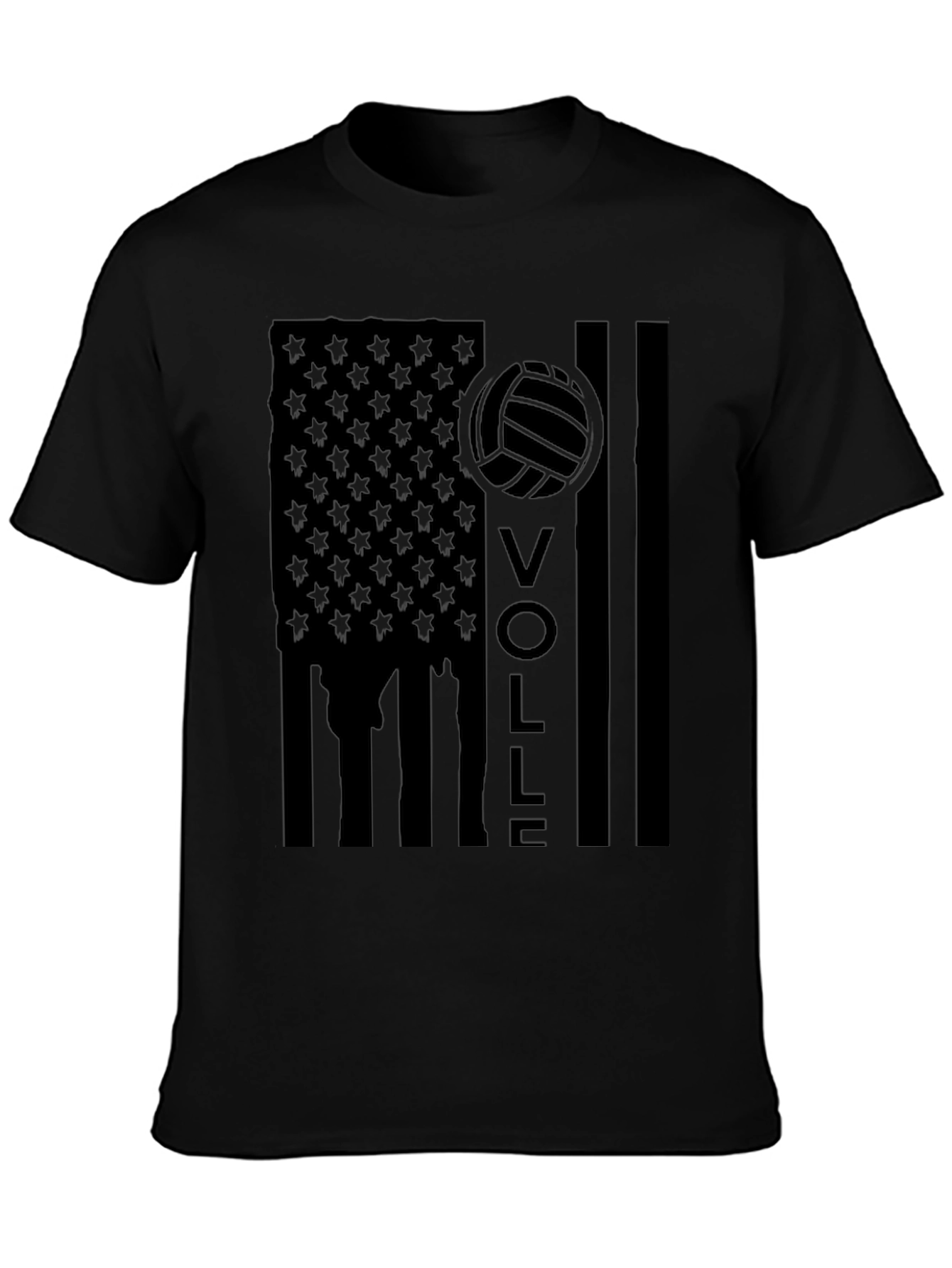 Volleyball American Flag T-Shirt