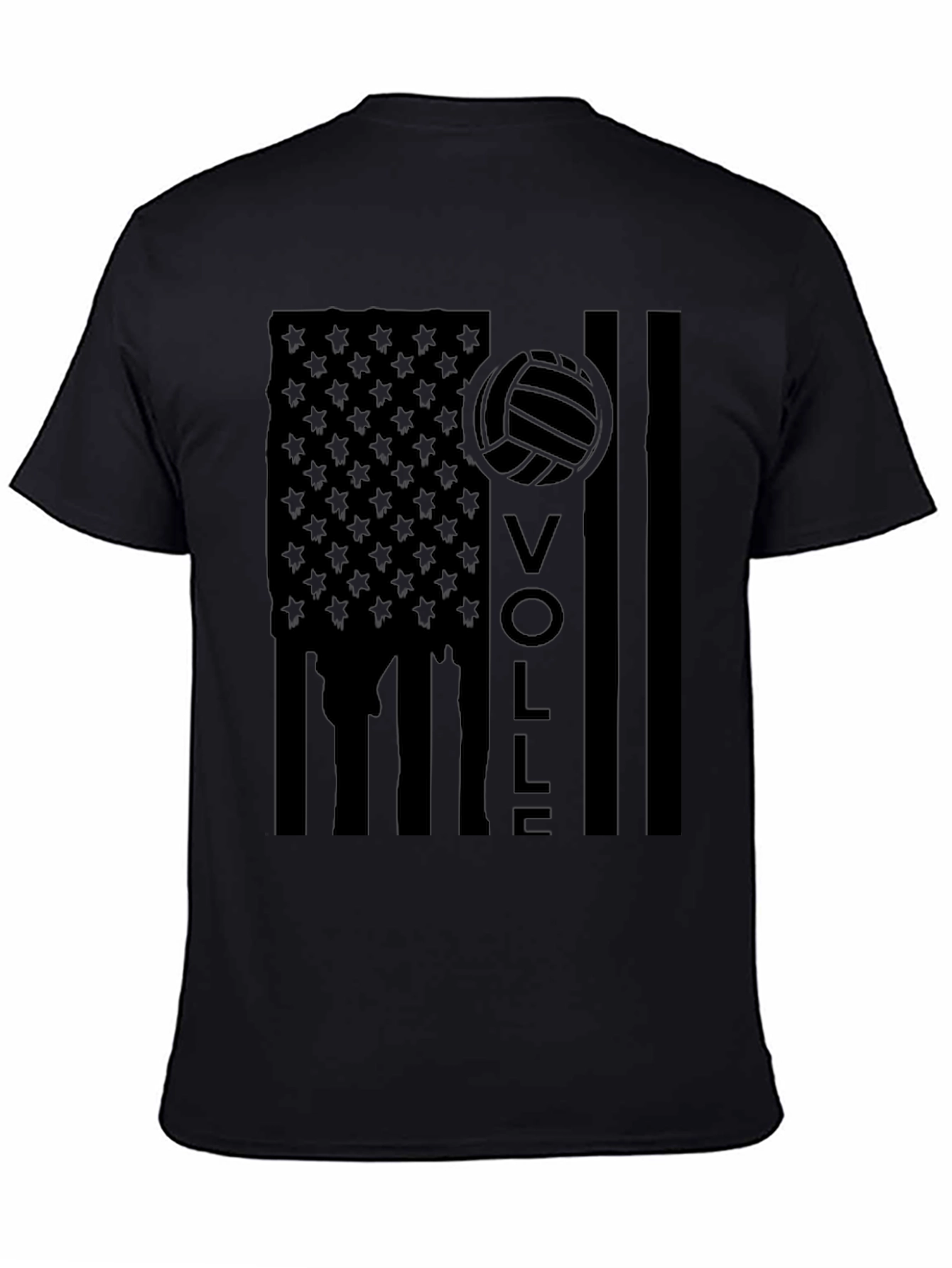 Volleyball American Flag T-Shirt
