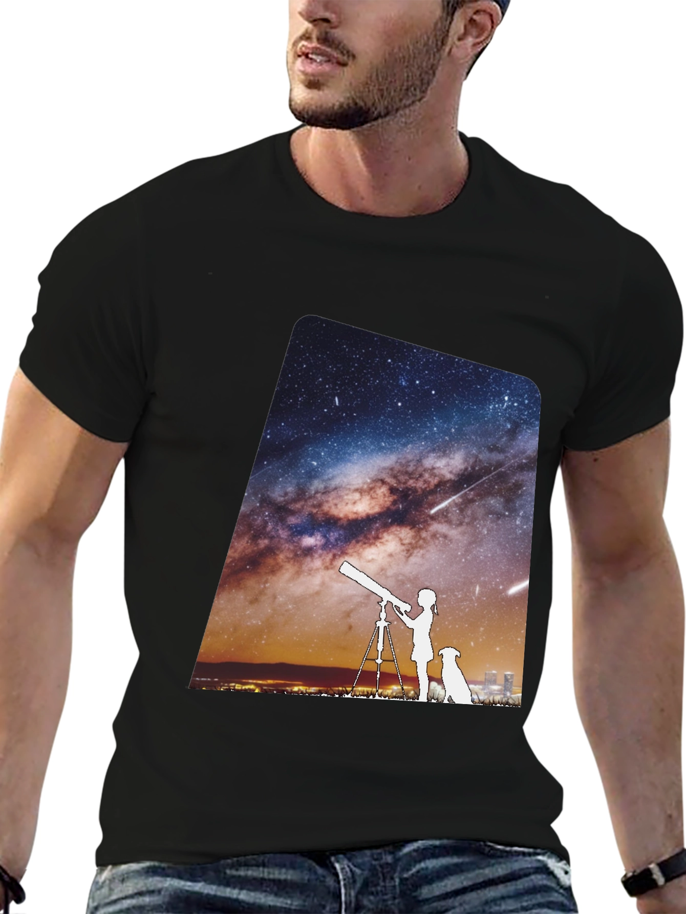 Starry Night Tee - Unisex Premium Cotton T-Shirt