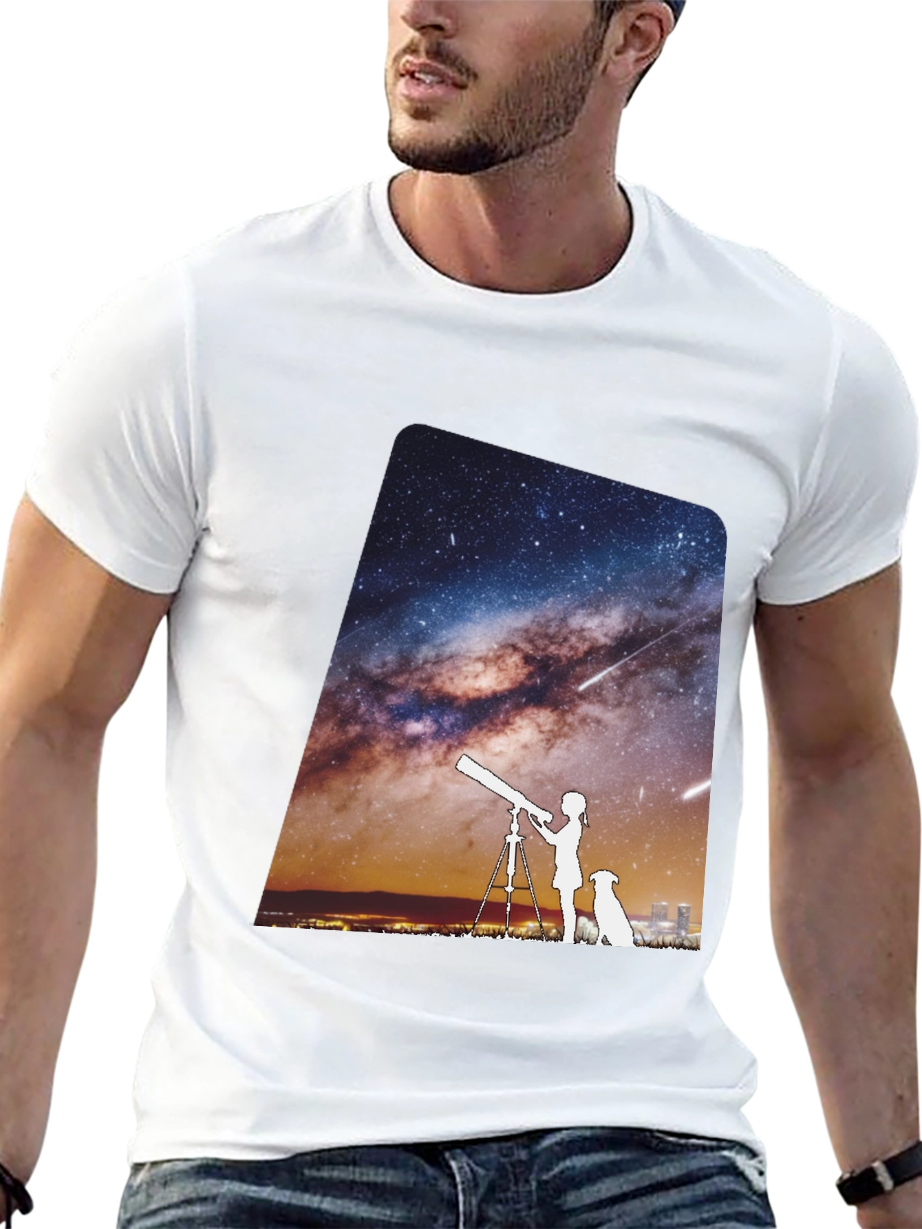 Starry Night Tee - Unisex Premium Cotton T-Shirt