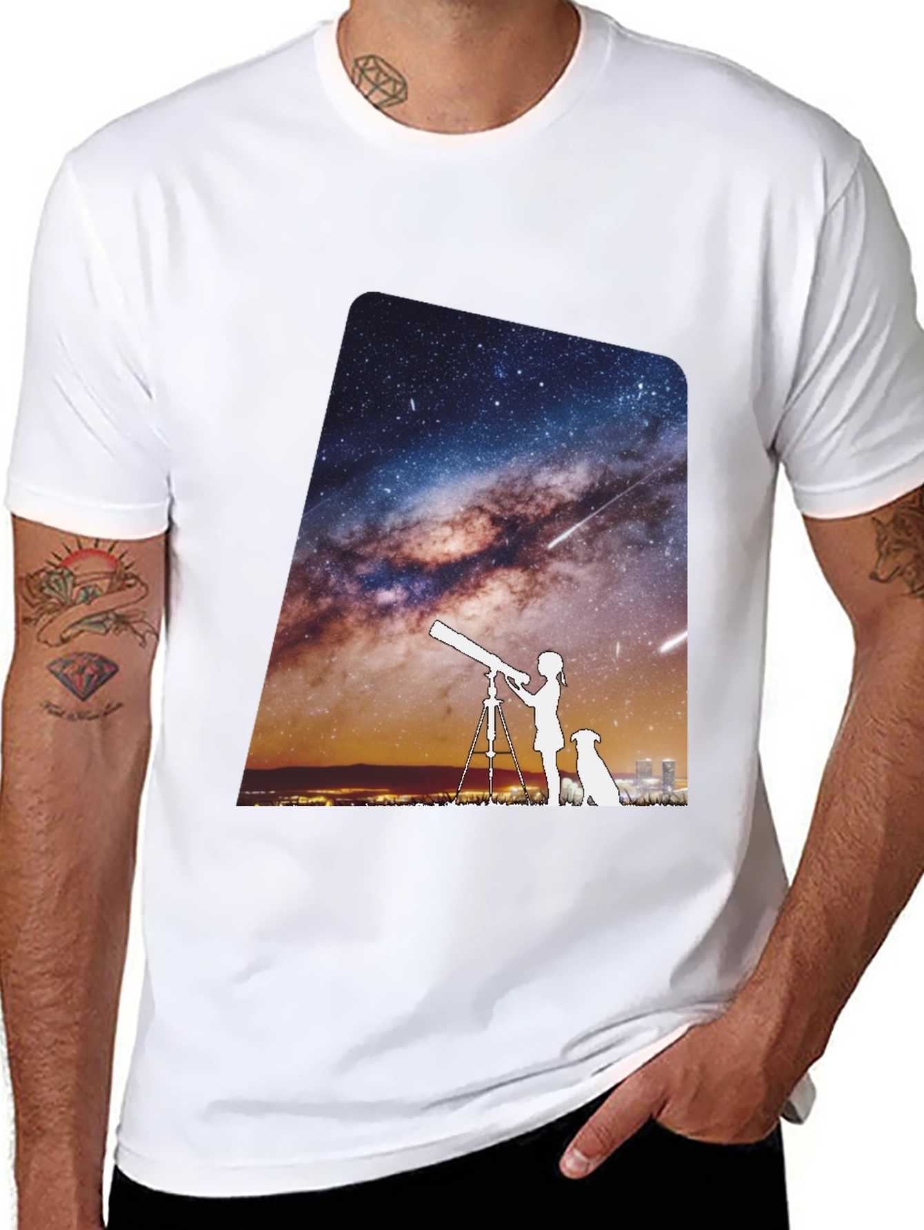 Starry Night Tee - Unisex Premium Cotton T-Shirt