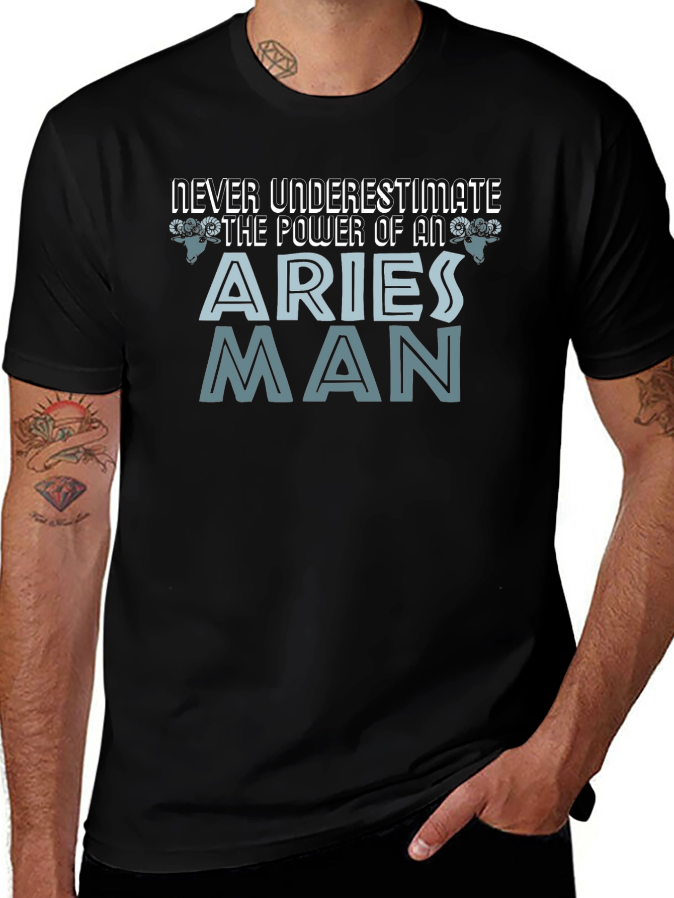 Aries Man Power T-Shirt - Zodiac Gift