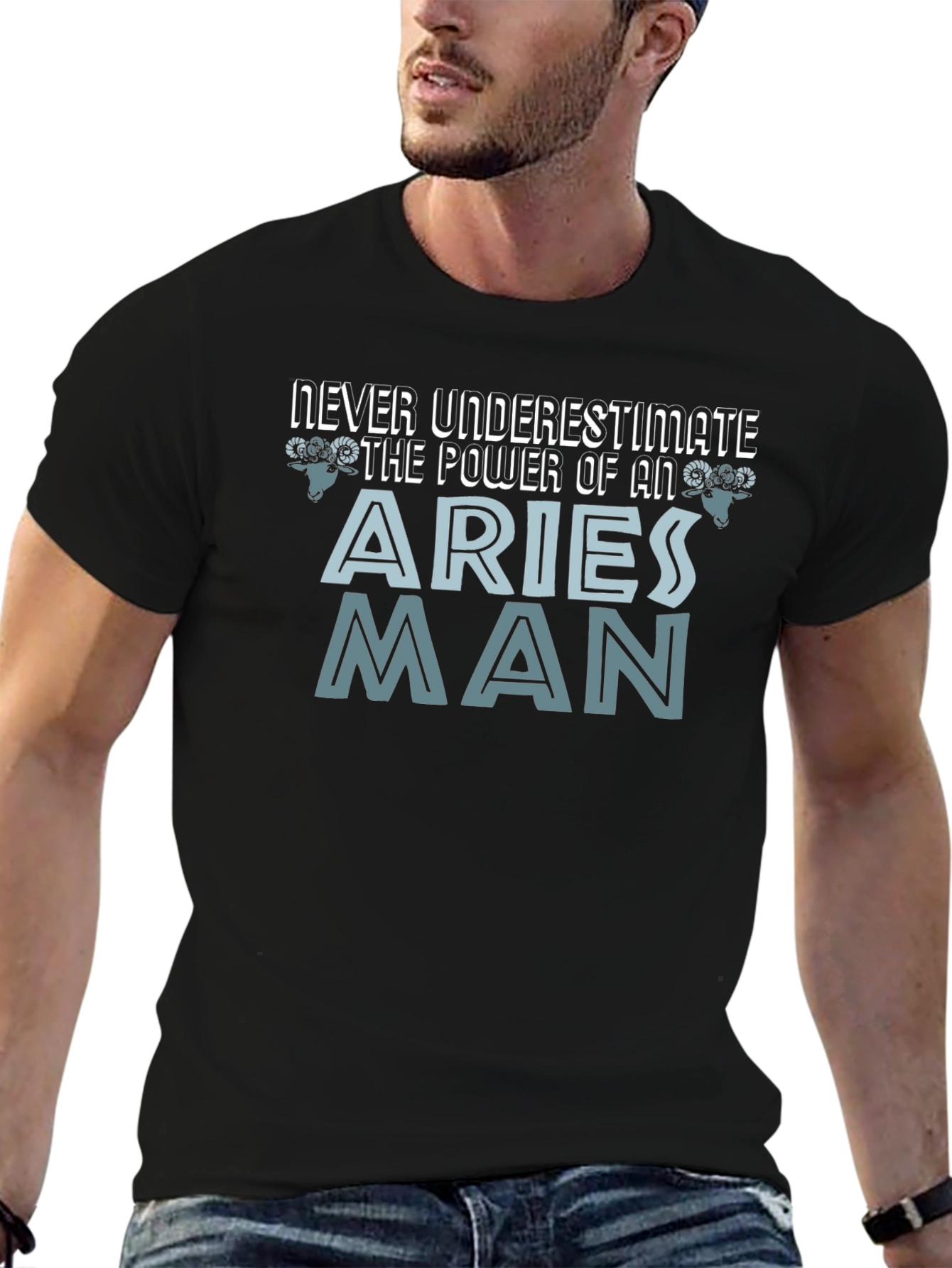 Aries Man Power T-Shirt - Zodiac Gift
