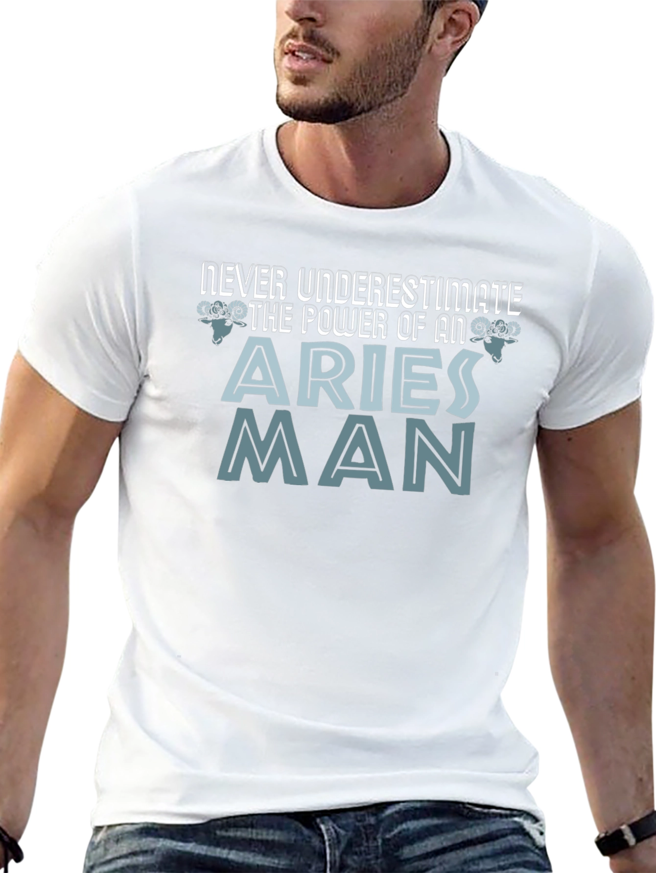 Aries Man Power T-Shirt - Zodiac Gift