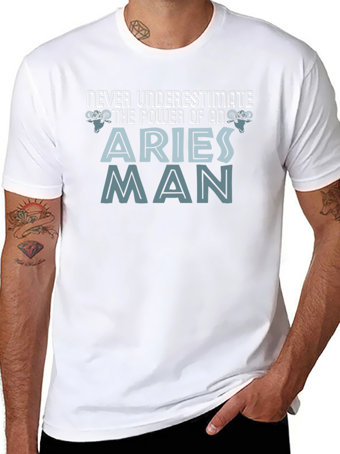 Aries Man Power T-Shirt - Zodiac Gift