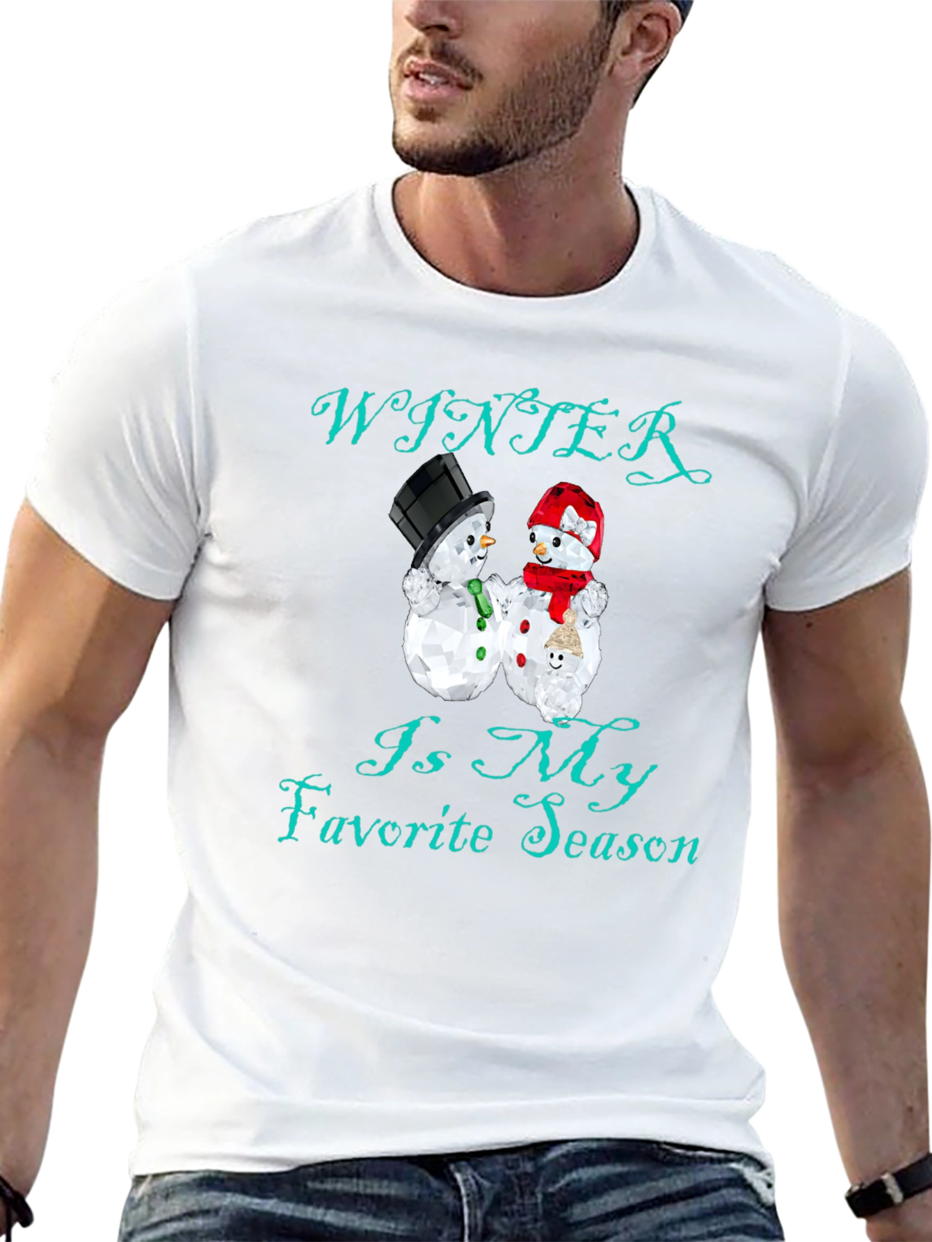Winter Is My Favorite Season Black T-Shirt