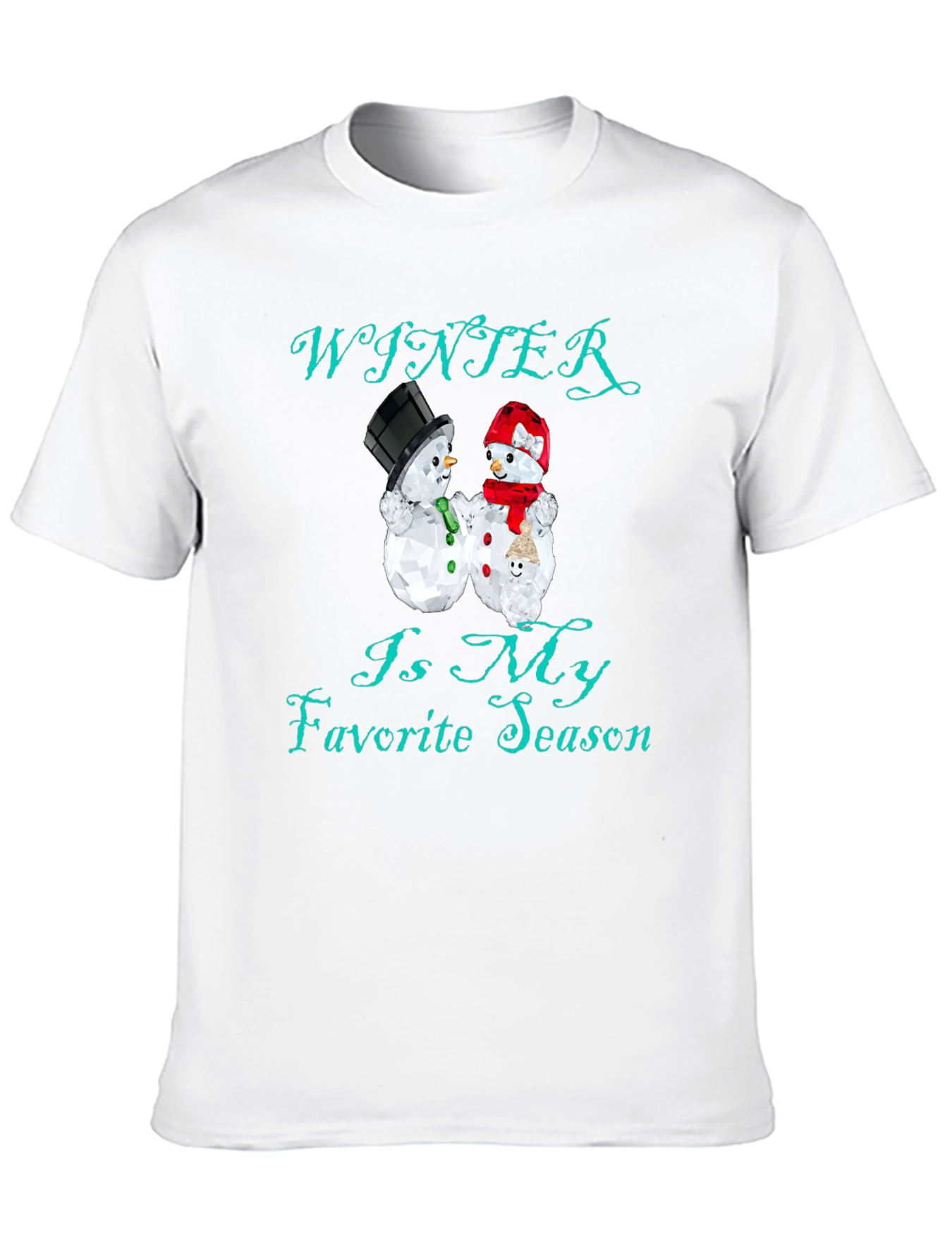Winter Is My Favorite Season Black T-Shirt