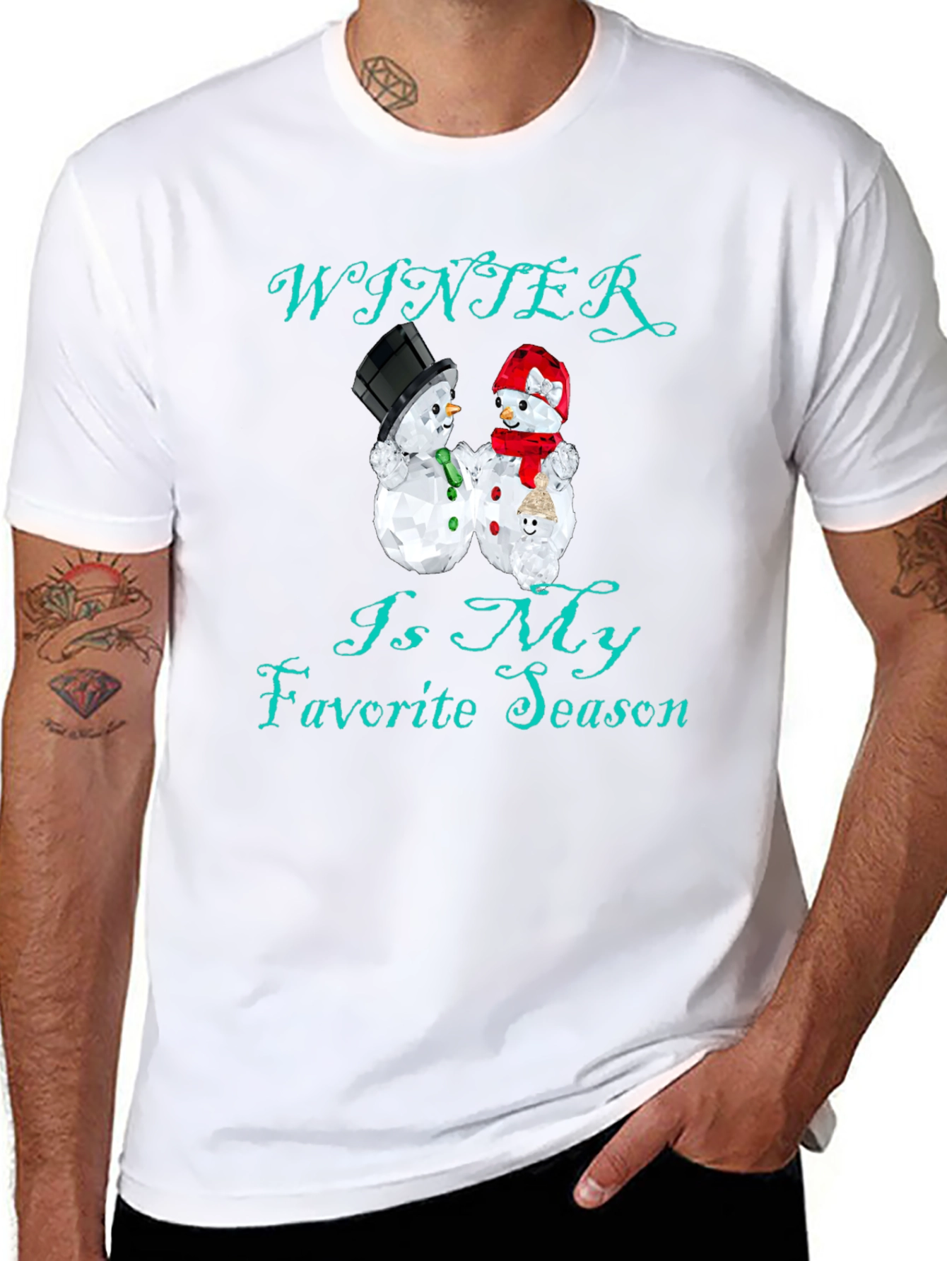 Winter Is My Favorite Season Black T-Shirt