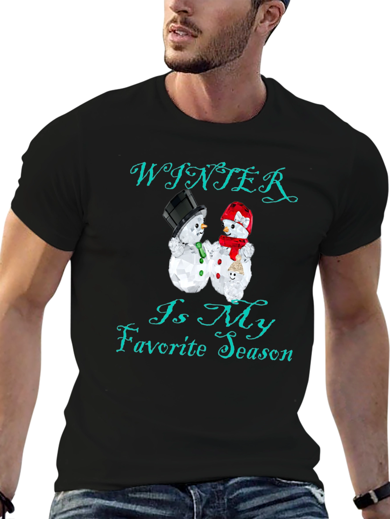 Winter Is My Favorite Season Black T-Shirt