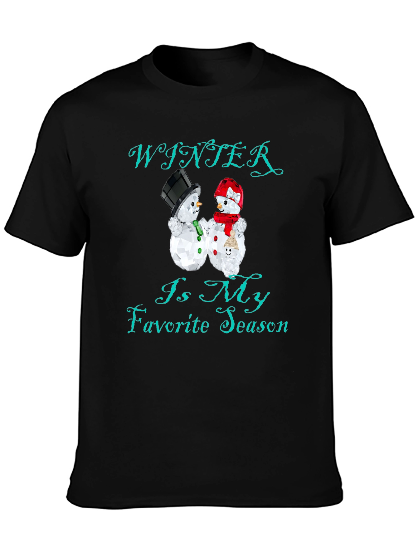 Winter Is My Favorite Season Black T-Shirt