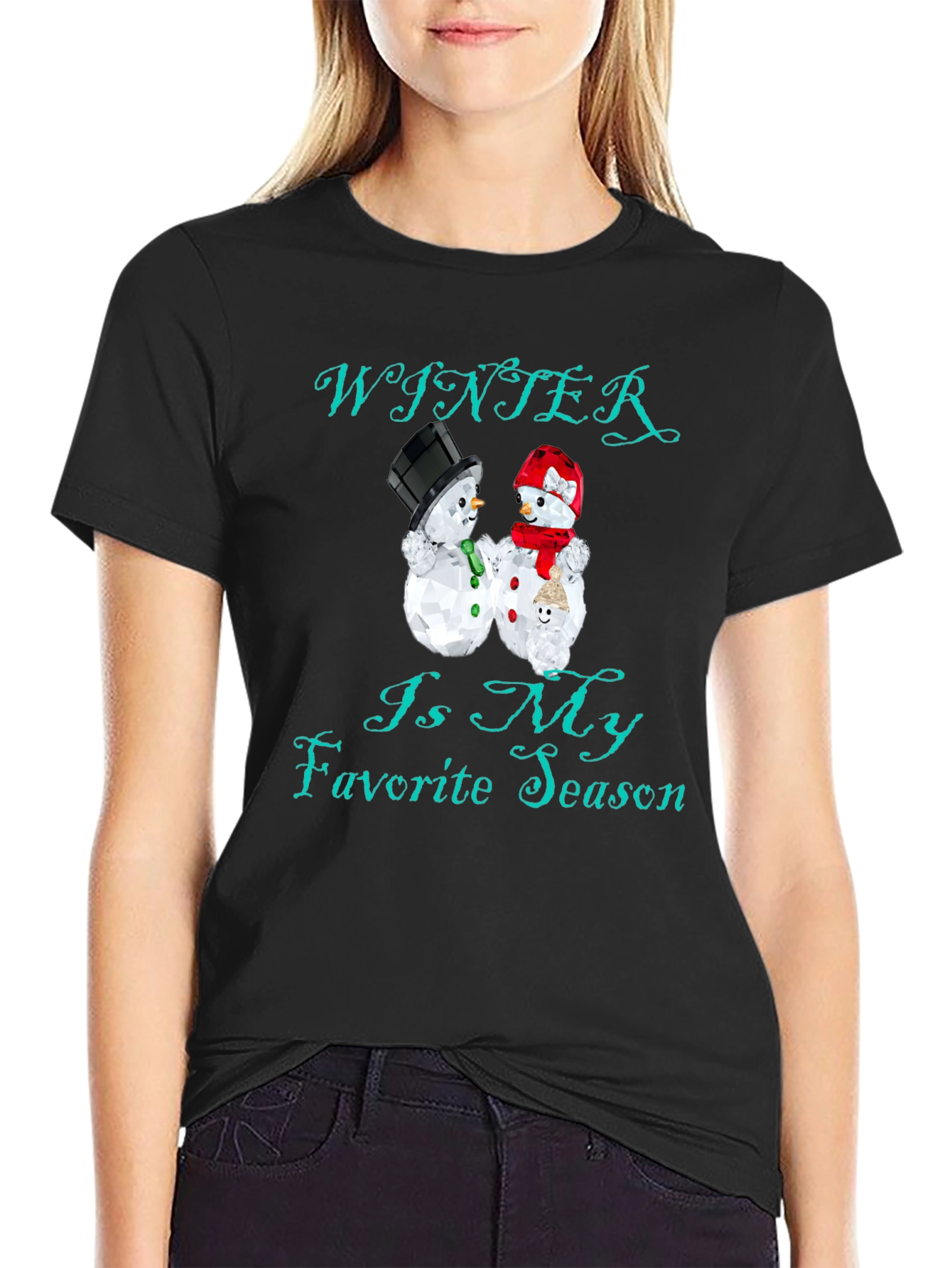 Winter Is My Favorite Season Black T-Shirt