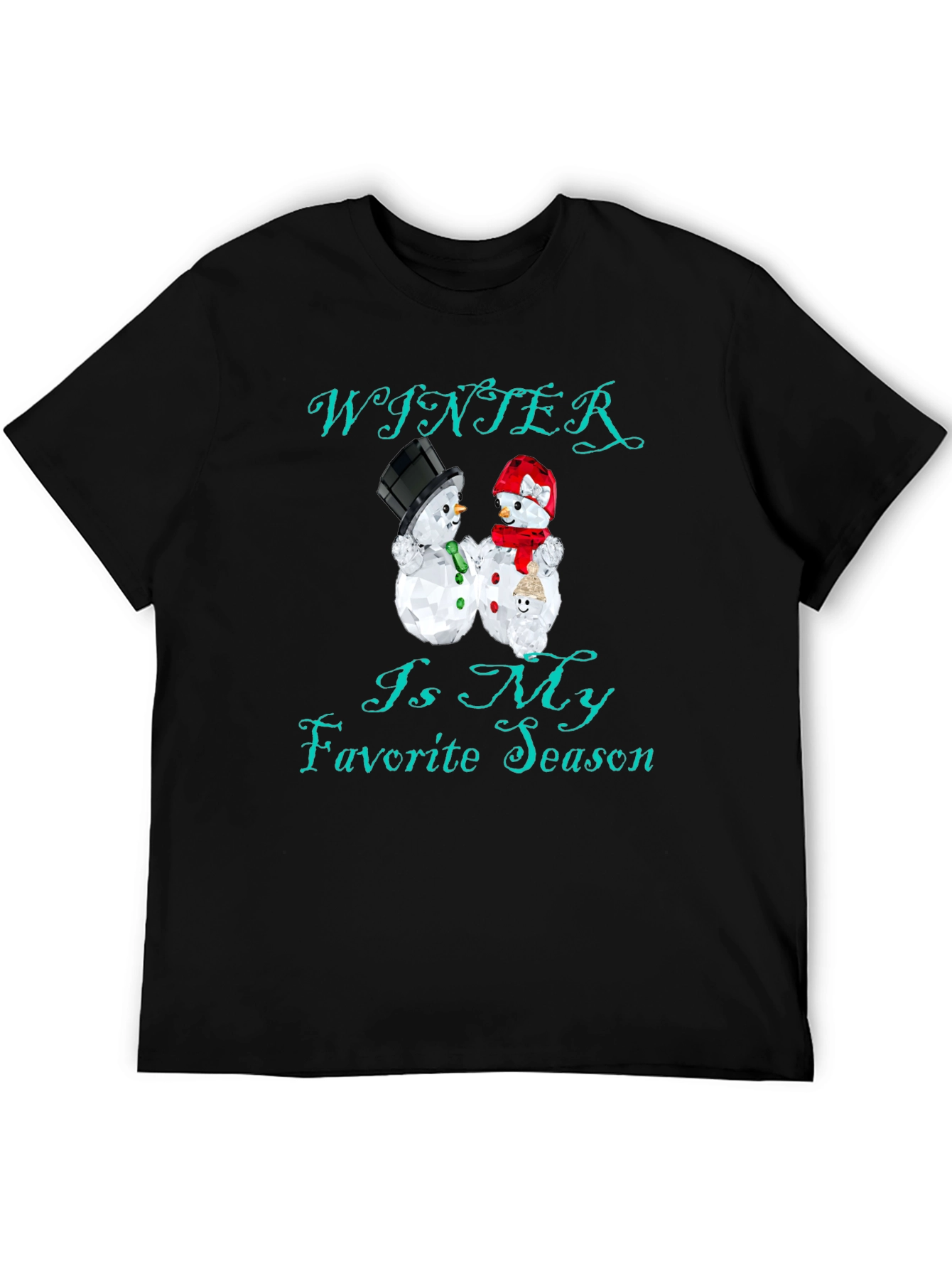 Winter Is My Favorite Season Black T-Shirt