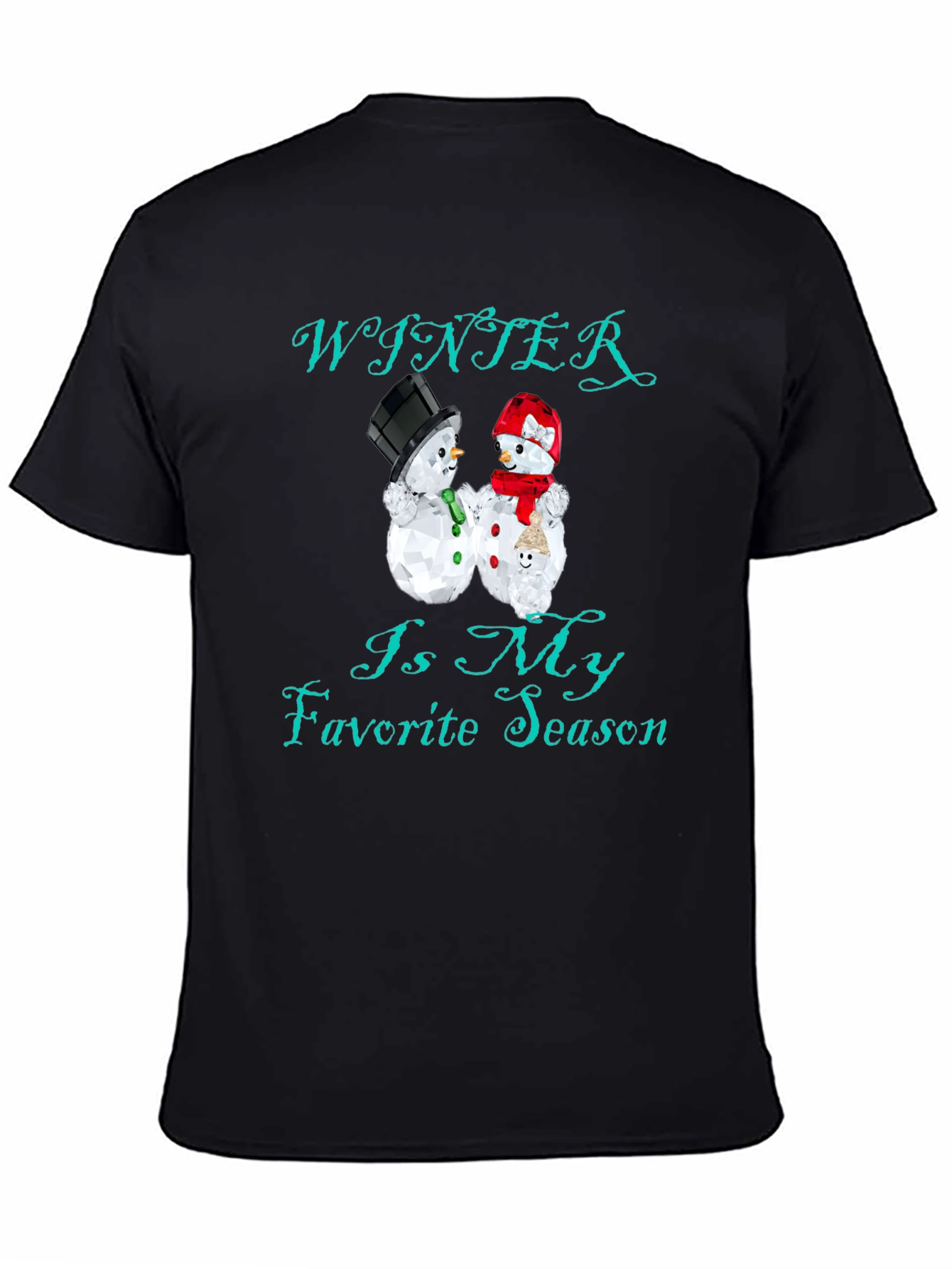 Winter Is My Favorite Season Black T-Shirt