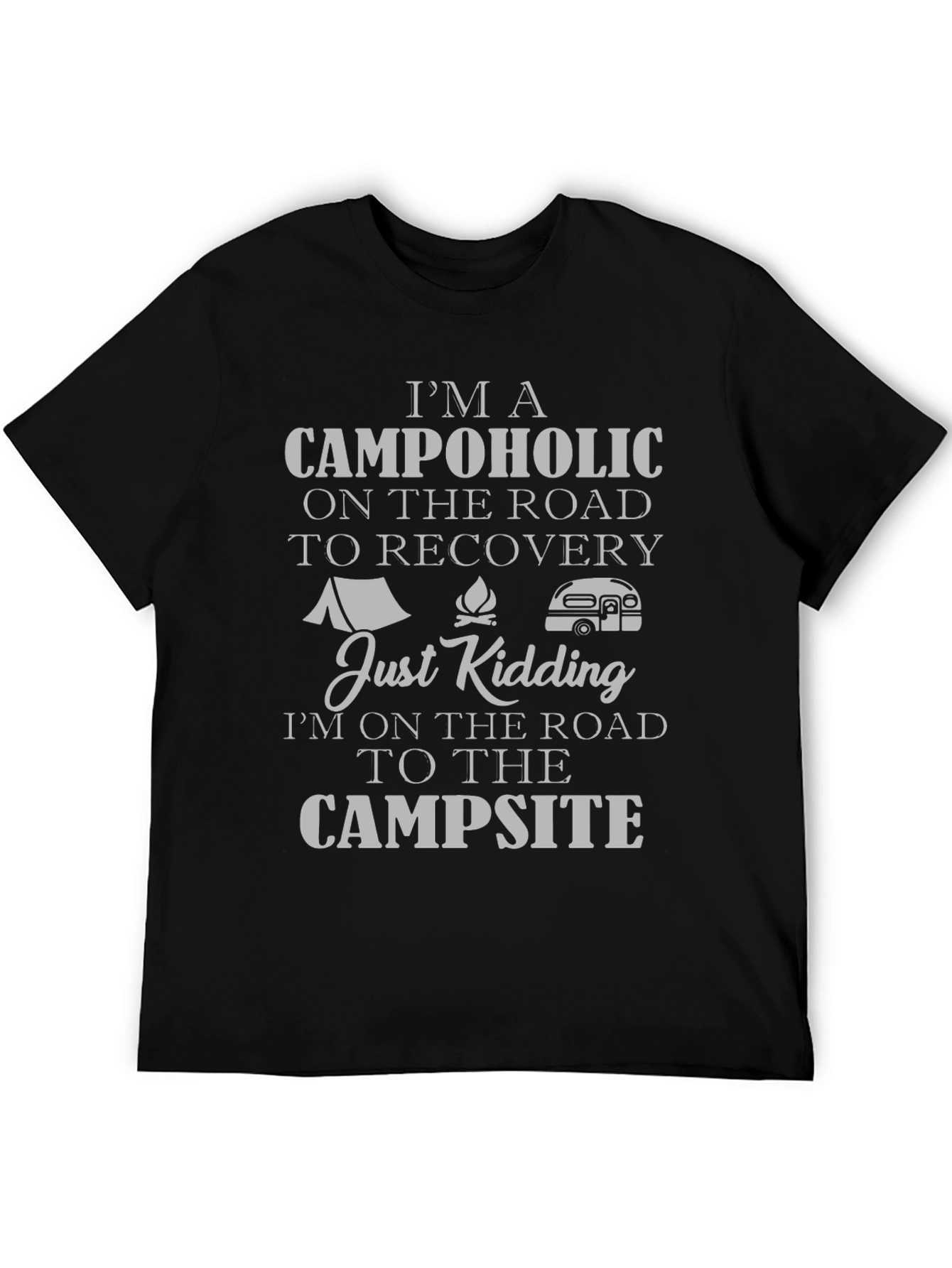 Camper Graphic T-Shirt - Campaholic Road Trip