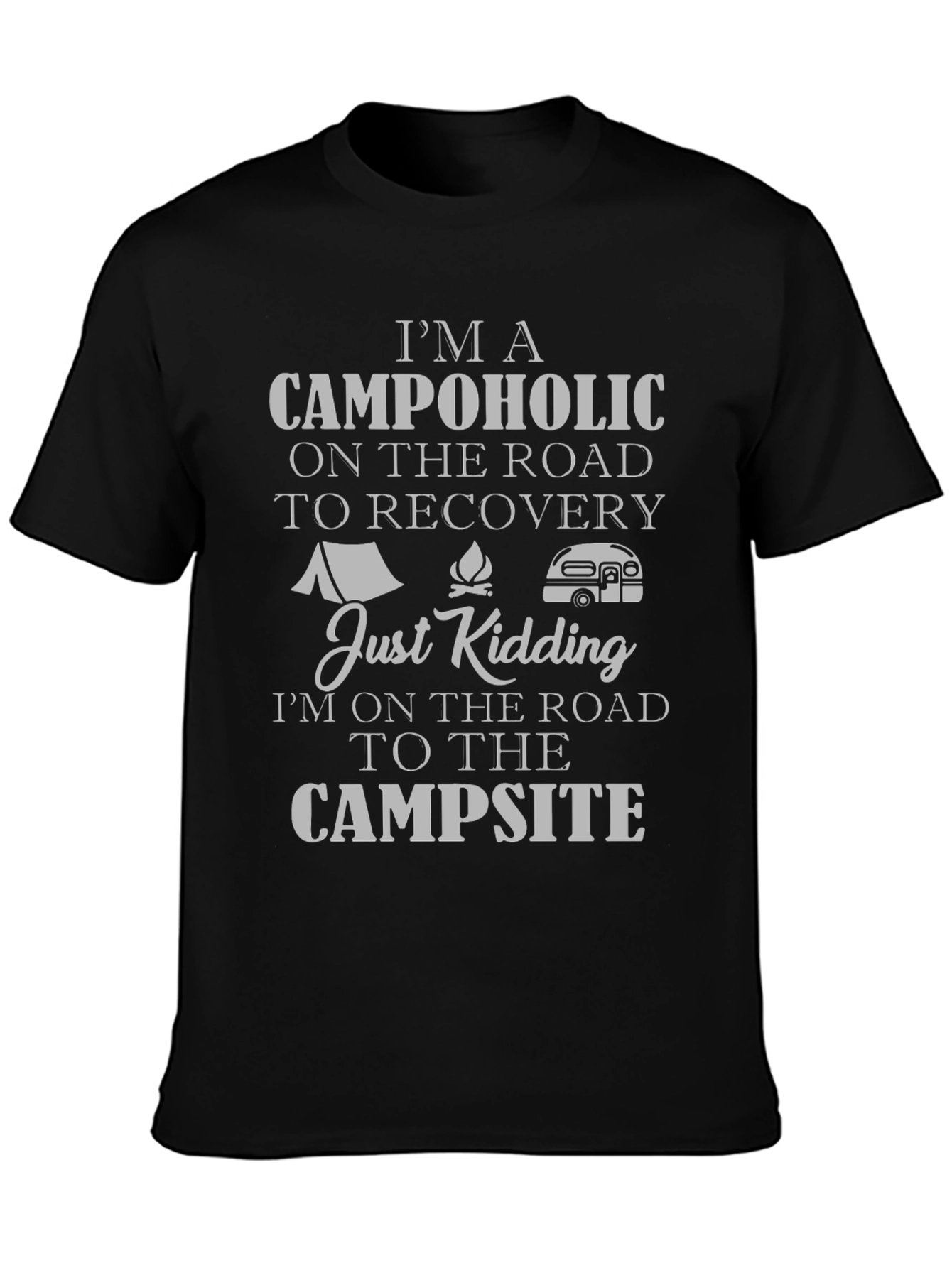 Camper Graphic T-Shirt - Campaholic Road Trip