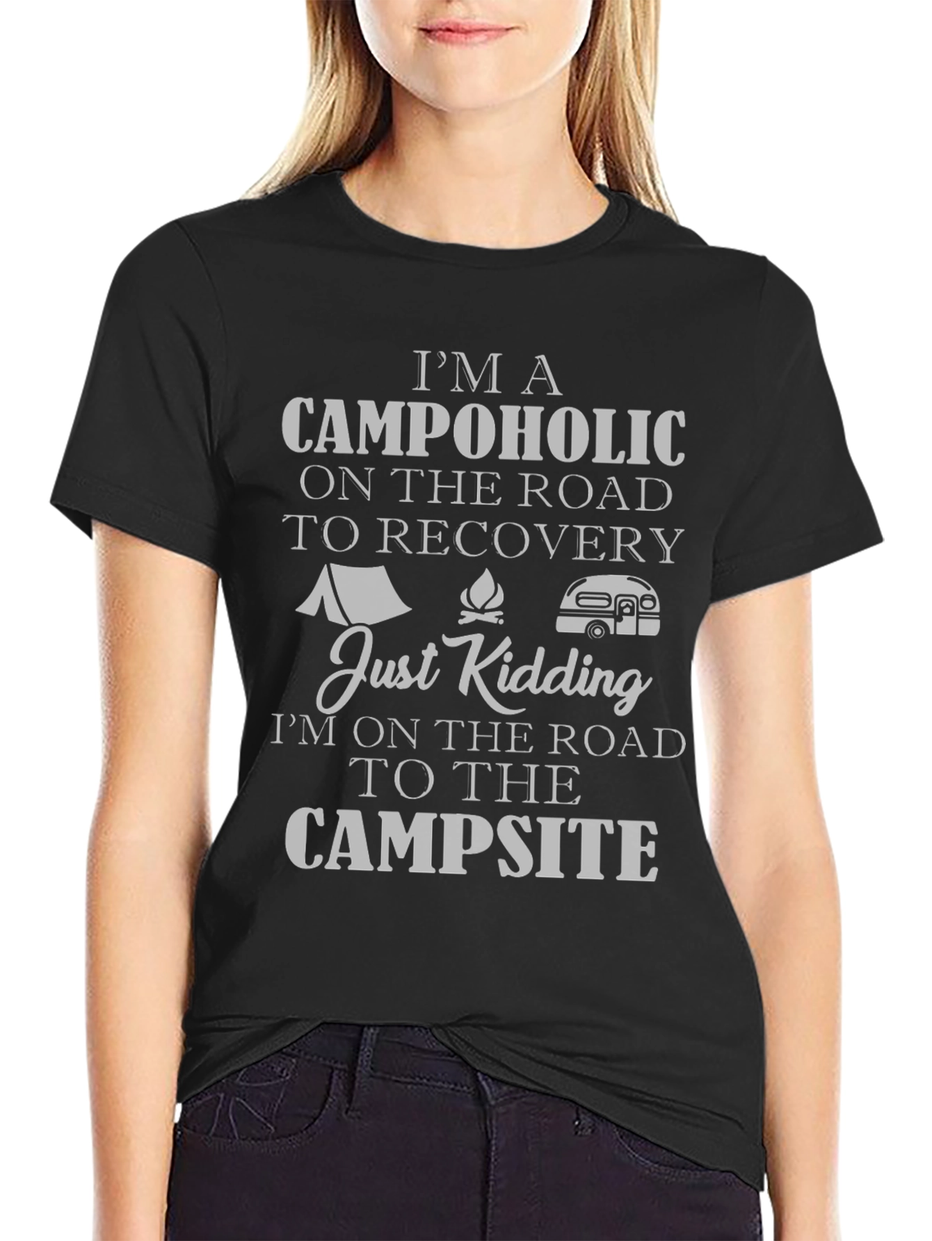 Camper Graphic T-Shirt - Campaholic Road Trip