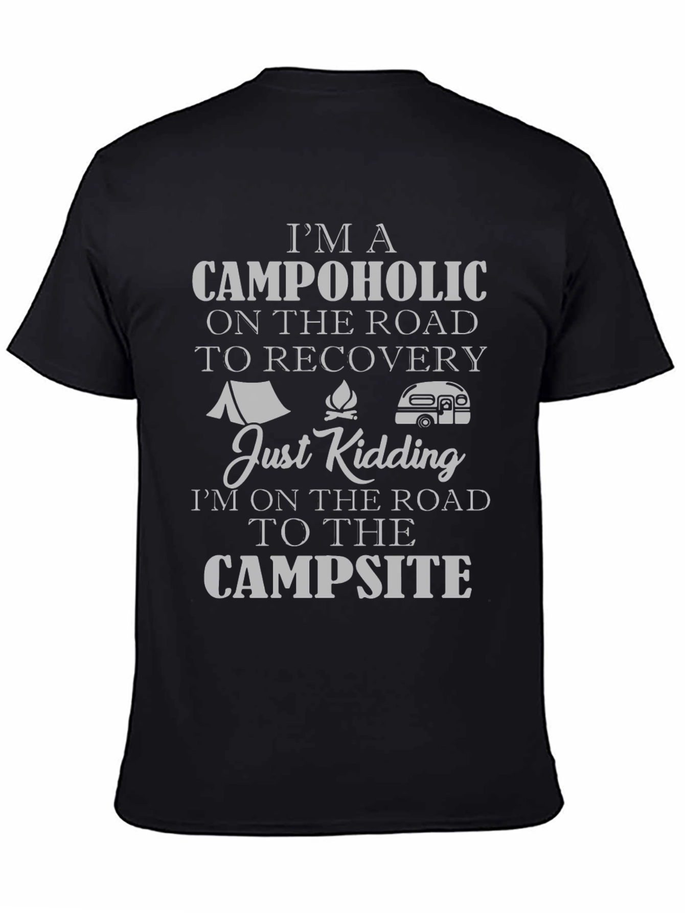 Camper Graphic T-Shirt - Campaholic Road Trip