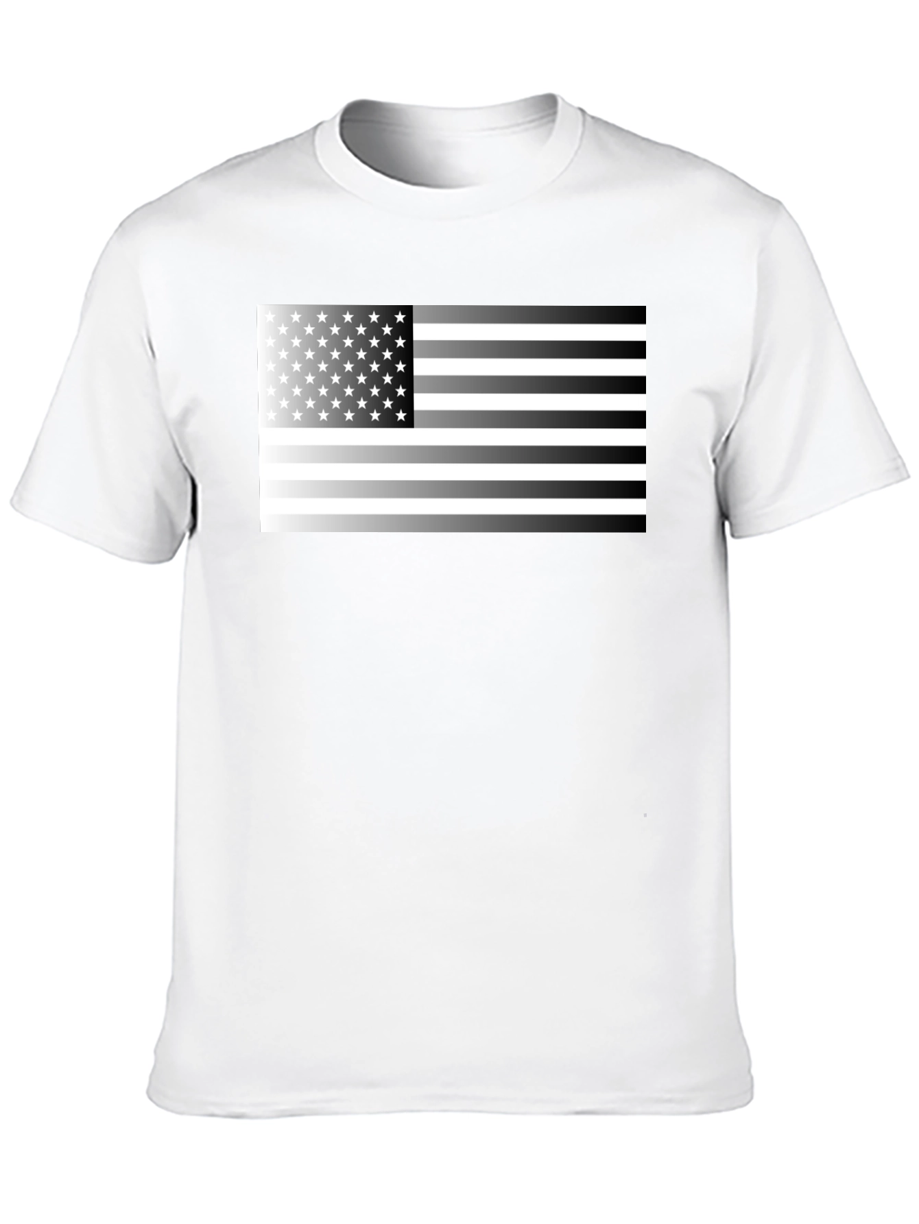 American Flag Graphic Tee - Black