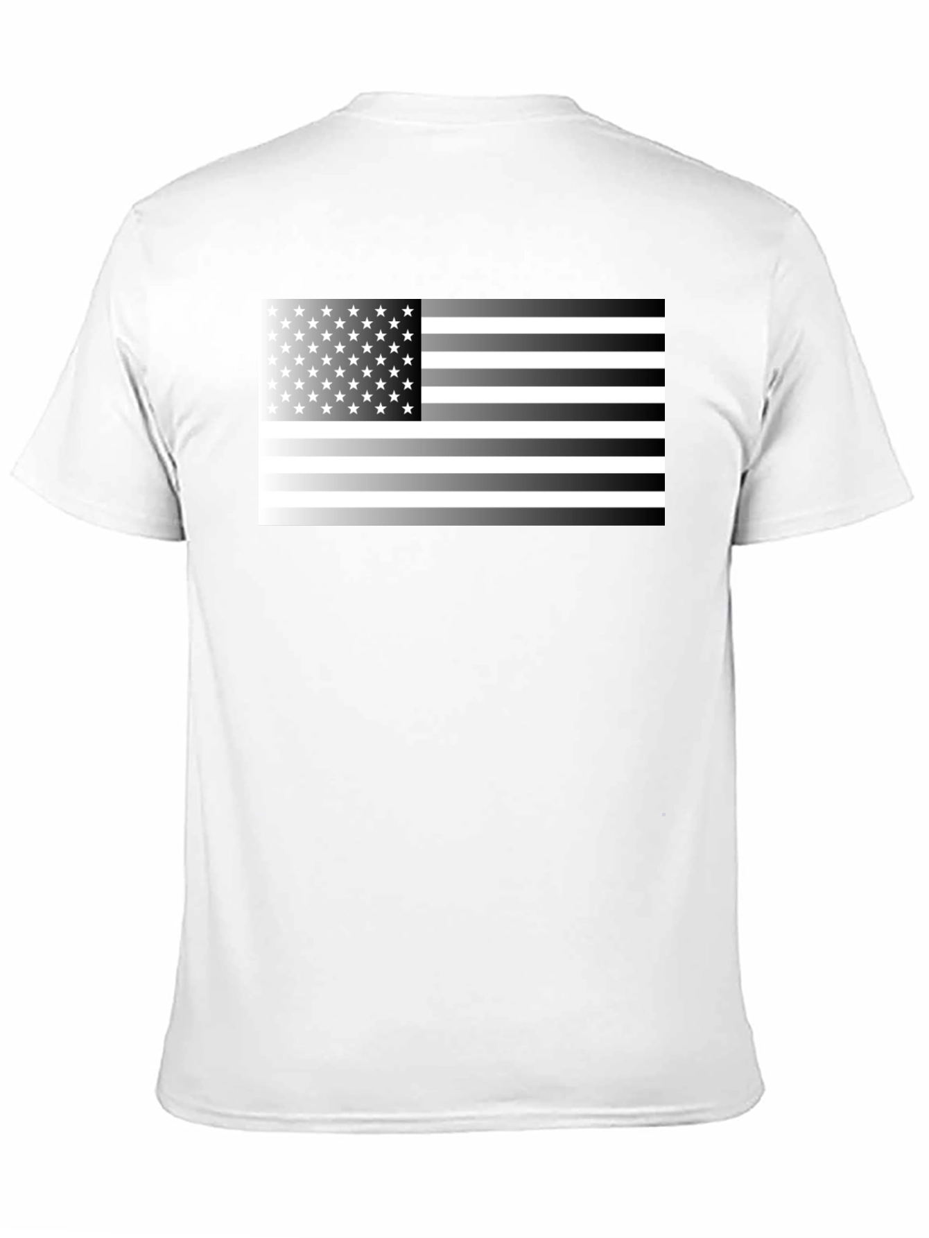American Flag Graphic Tee - Black