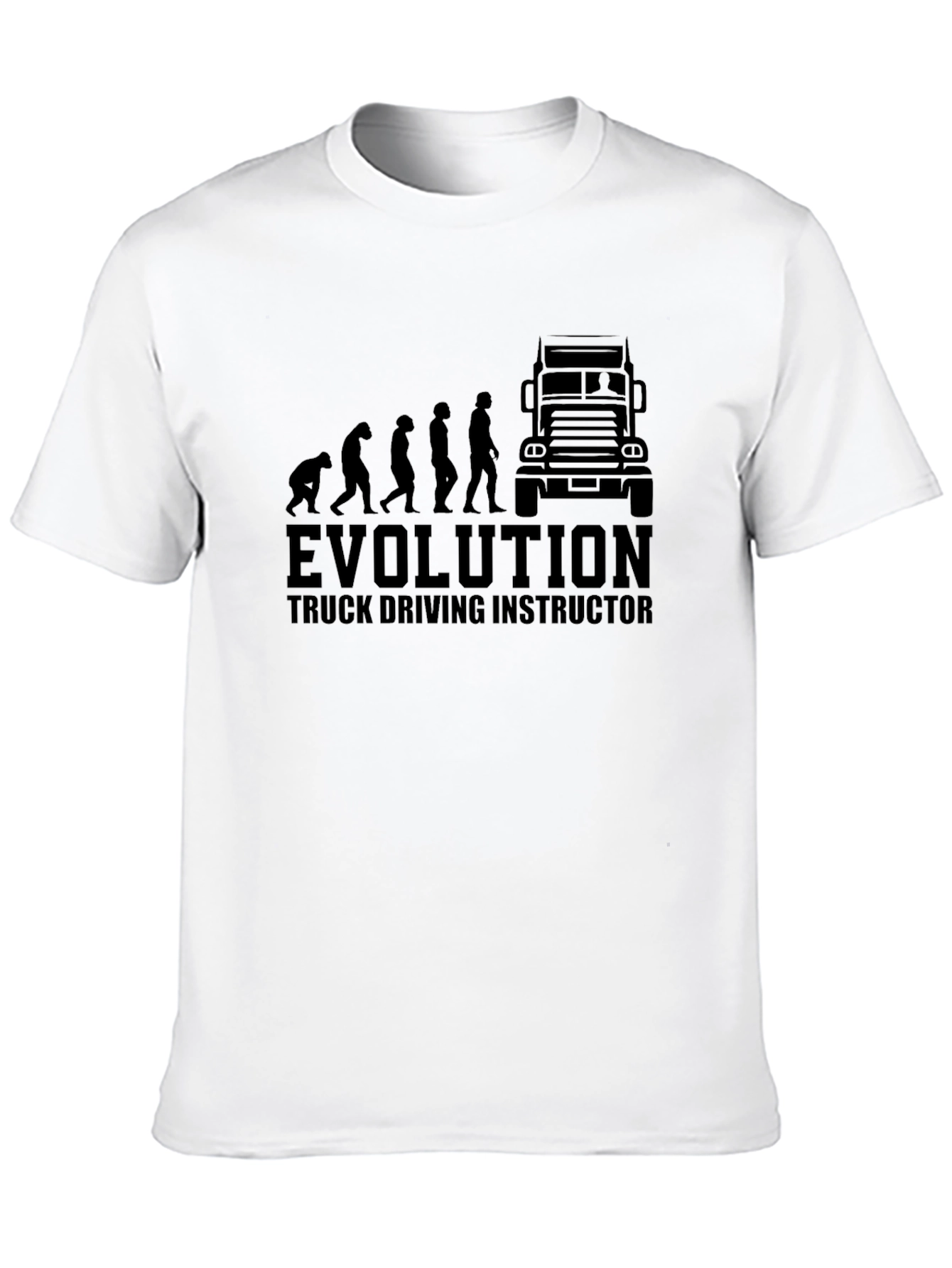 Truck Driving Instructor Evolution Black T-Shirt