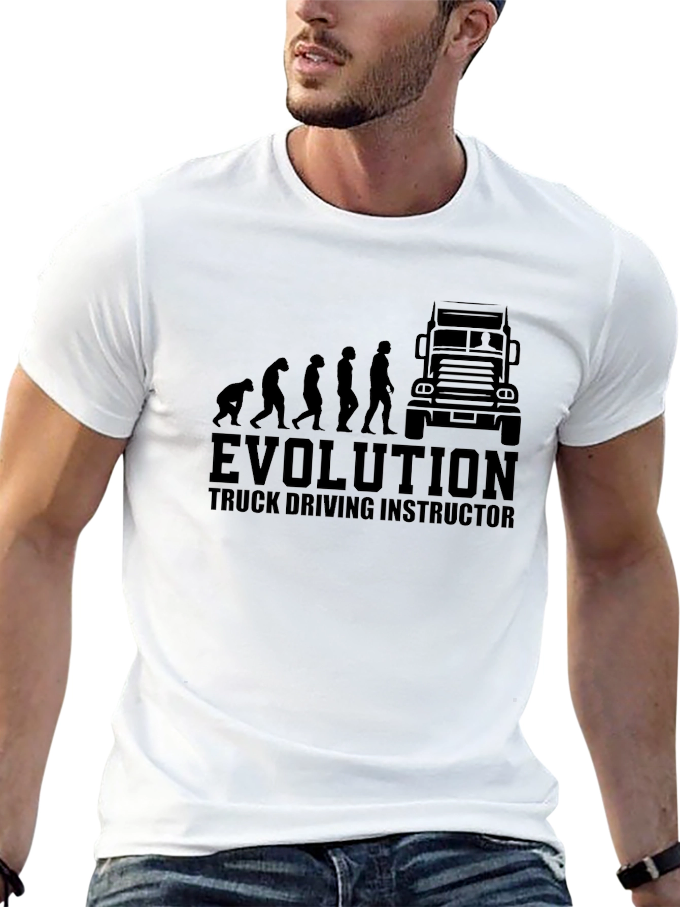 Truck Driving Instructor Evolution Black T-Shirt