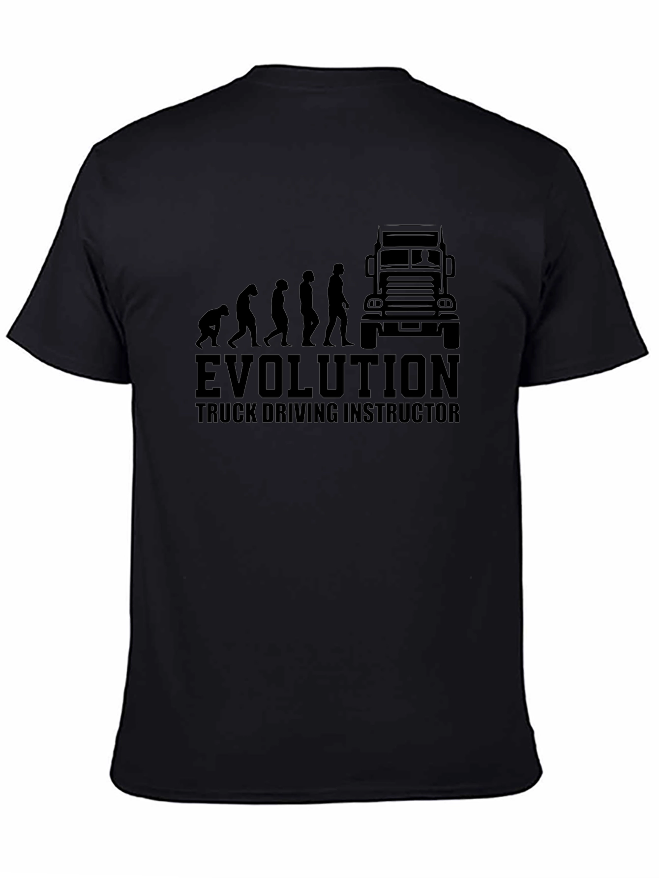 Truck Driving Instructor Evolution Black T-Shirt