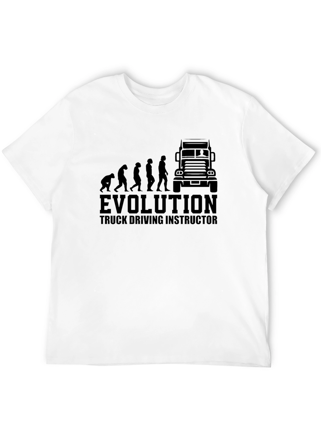 Truck Driving Instructor Evolution Black T-Shirt