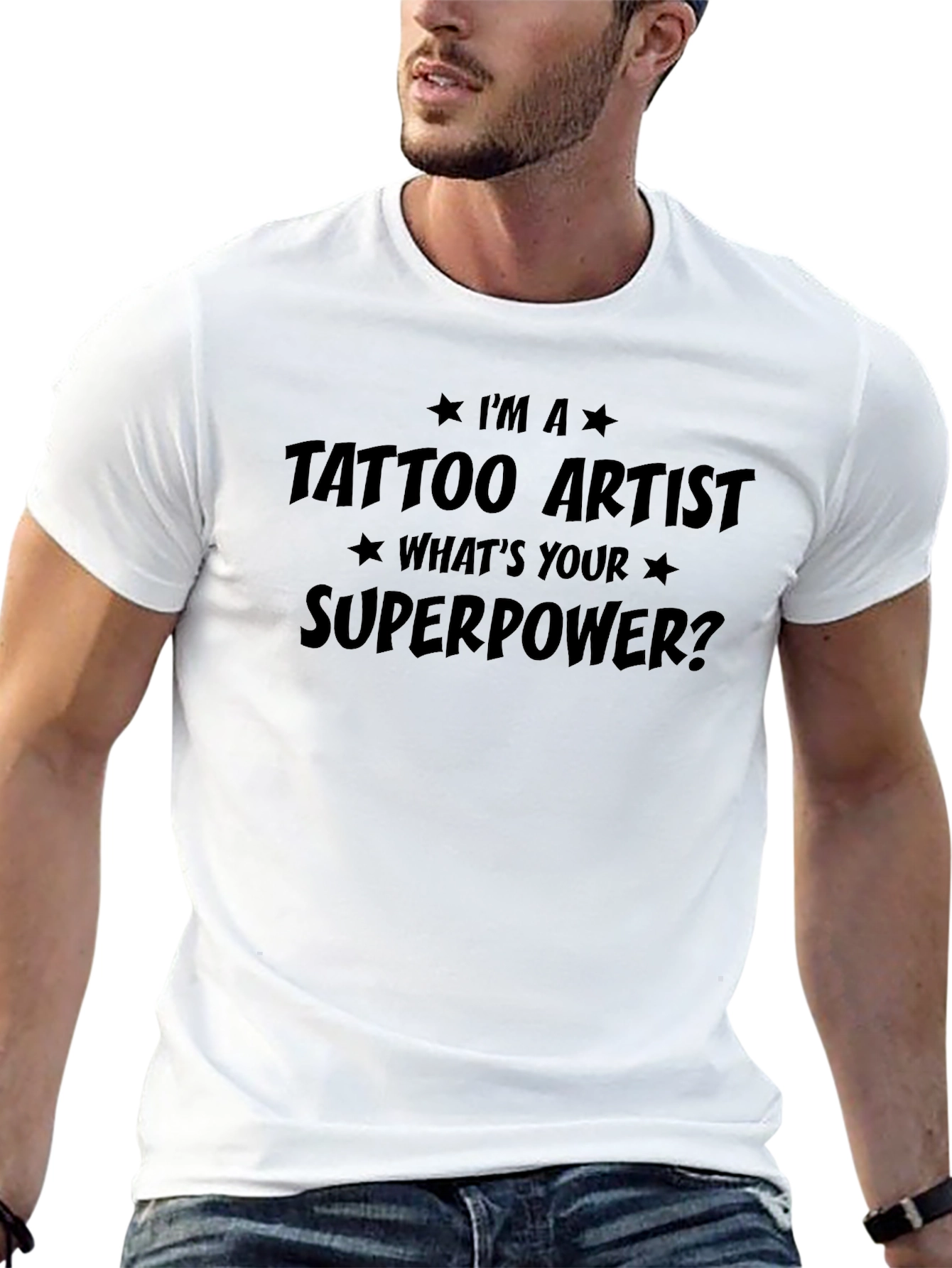 Tattoo Artist Superpower Graphic Tee - Black