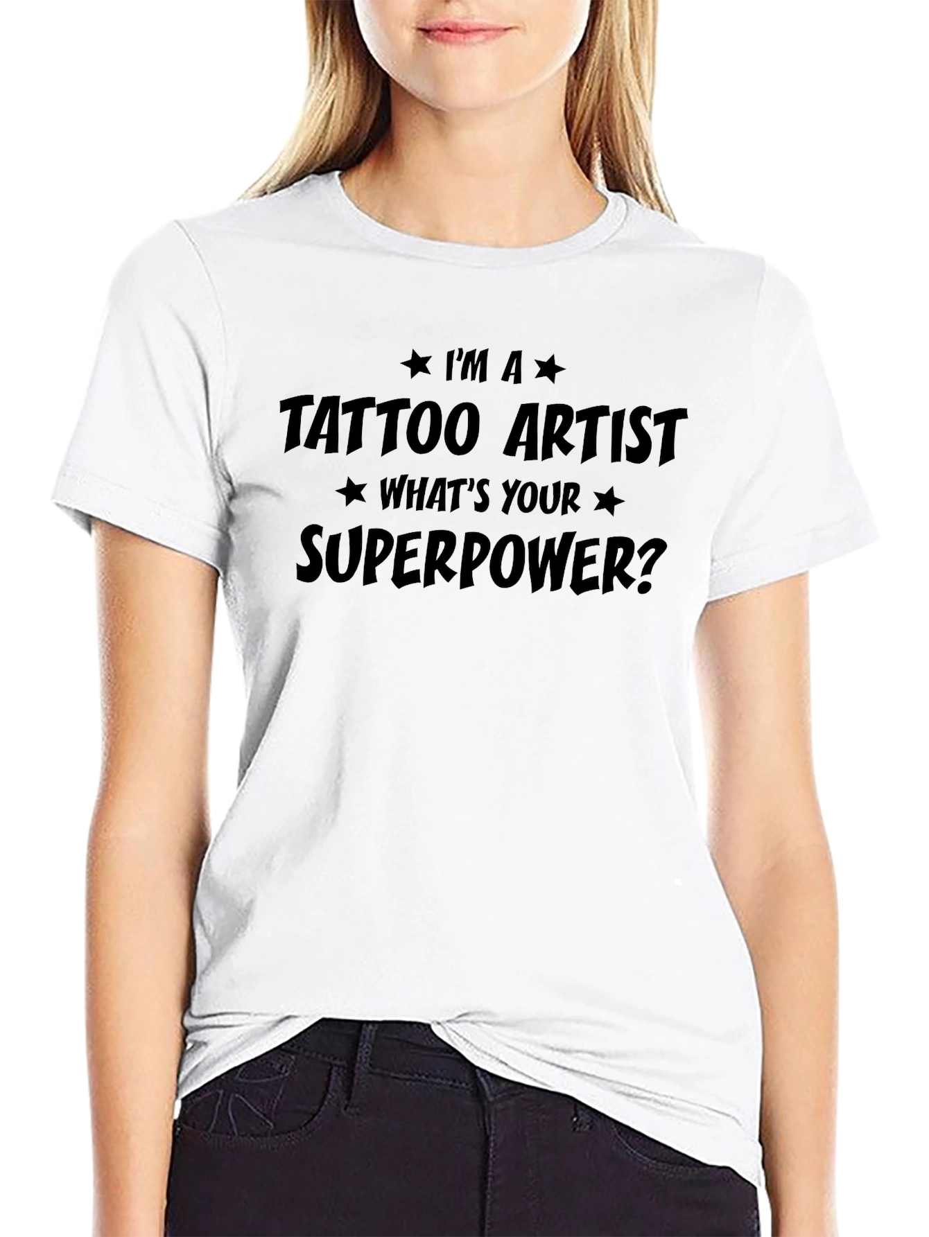 Tattoo Artist Superpower Graphic Tee - Black