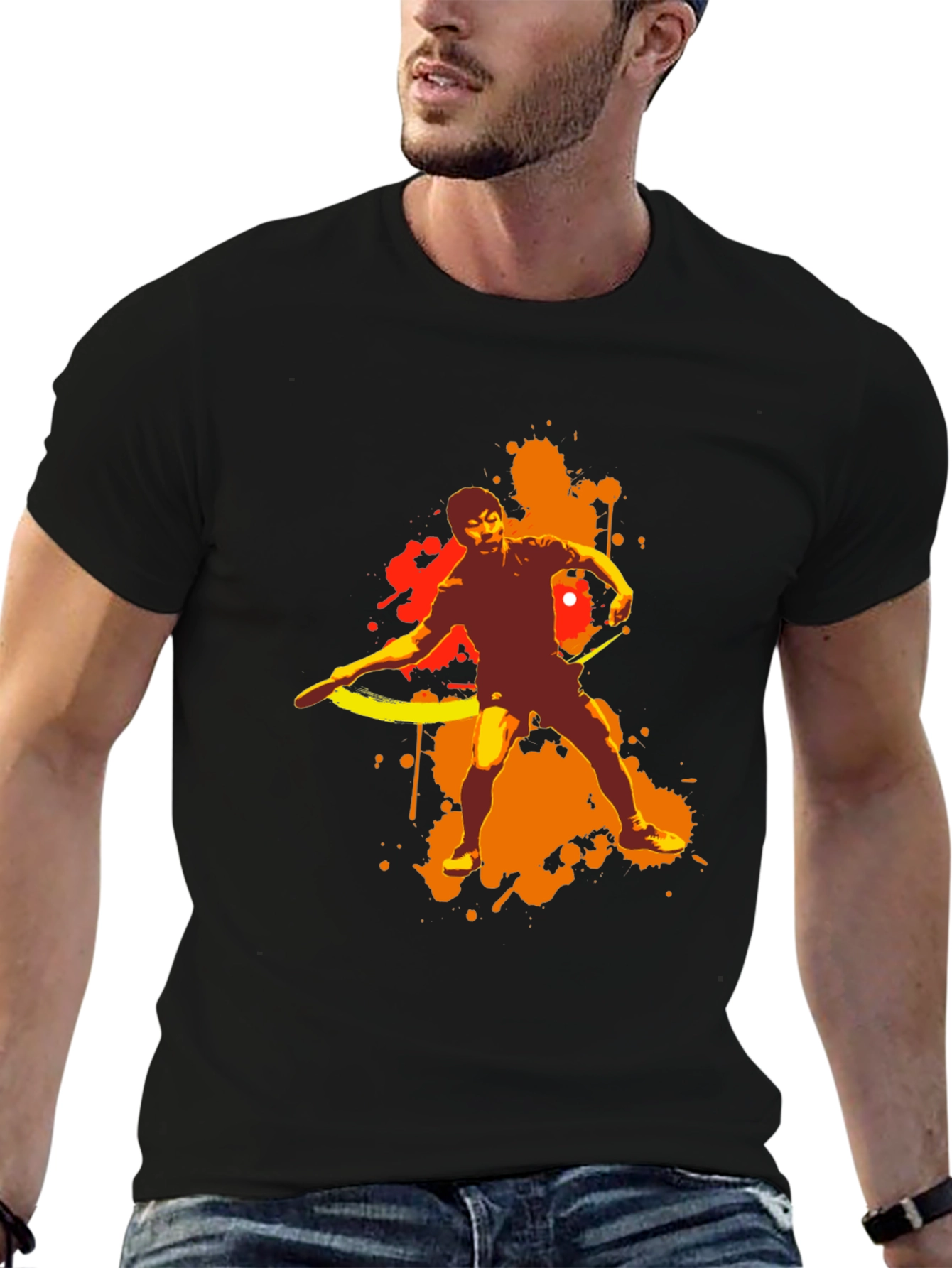 Abstract Table Tennis T-Shirt