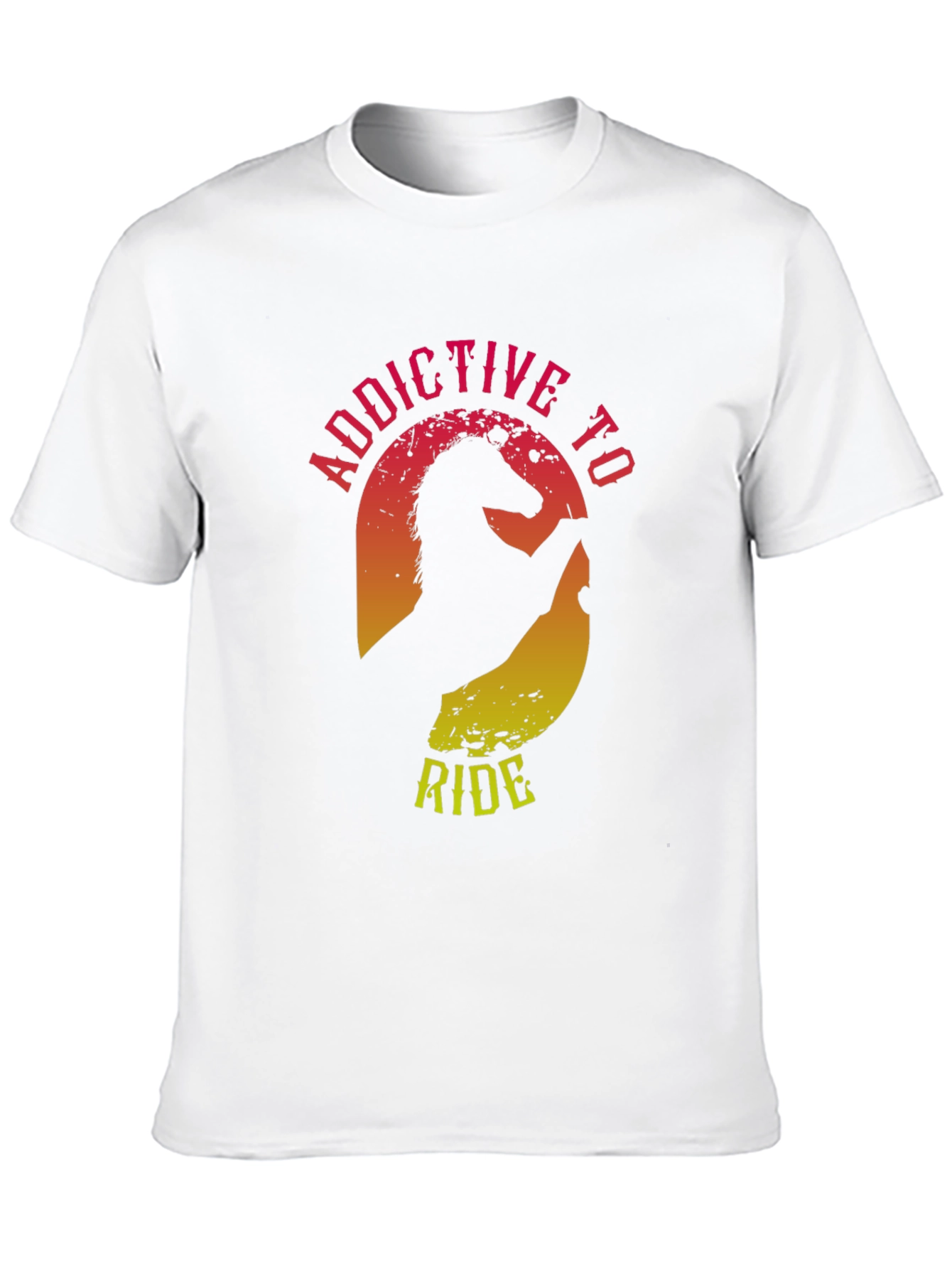 Addictive to Ride Horse Graphic Tee - Black