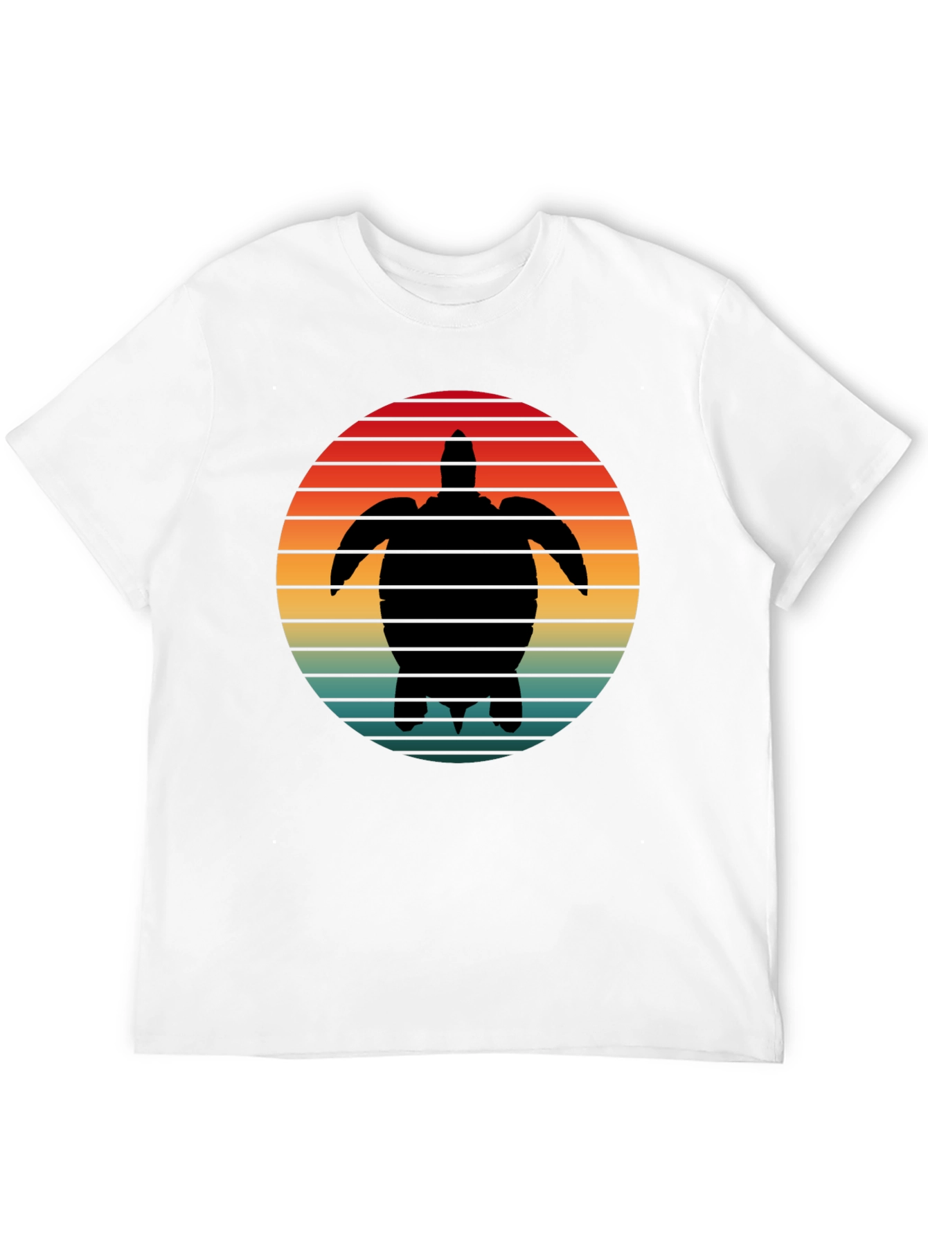 Turtle Sunset Graphic Tee - Black