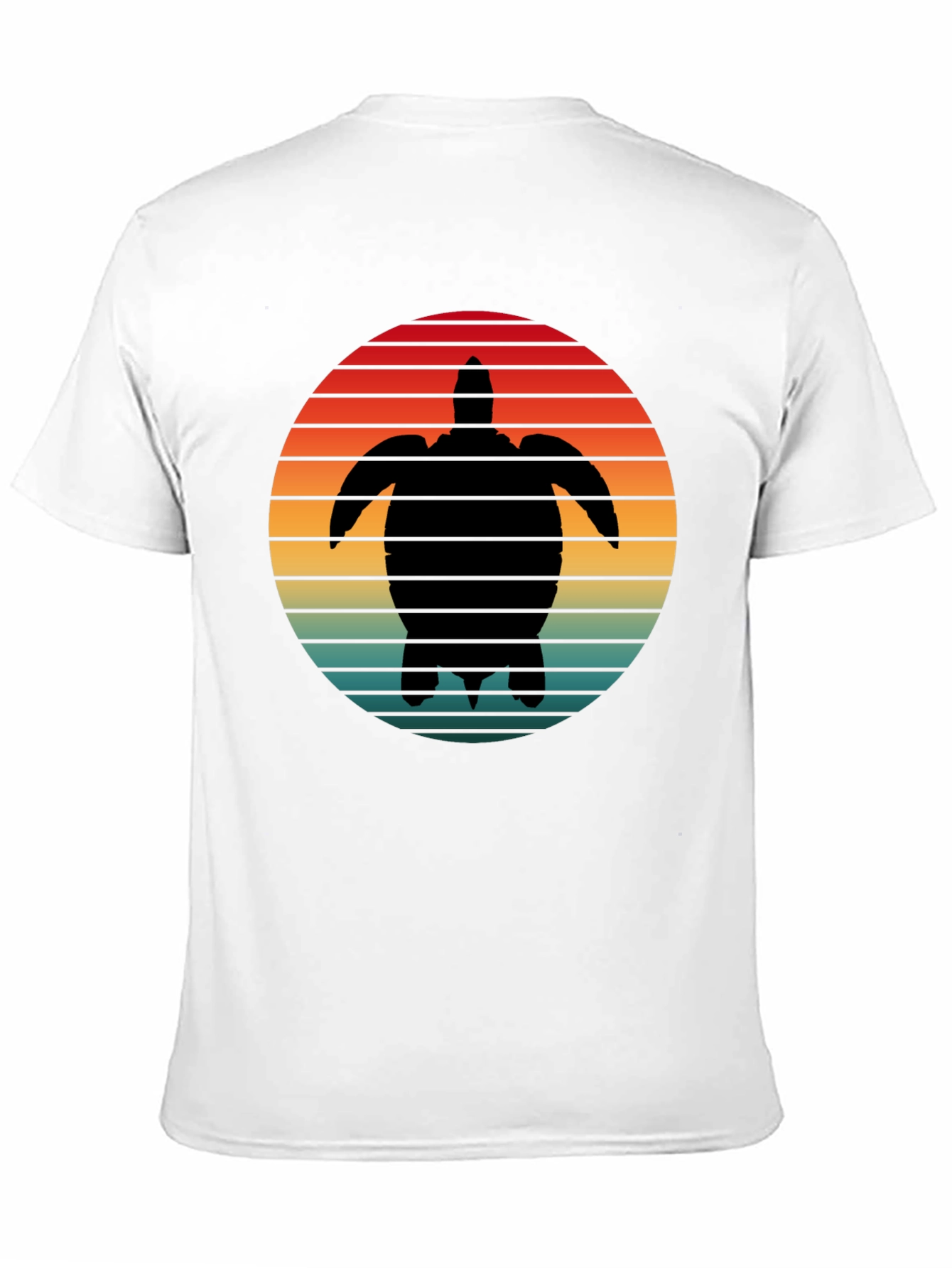 Turtle Sunset Graphic Tee - Black