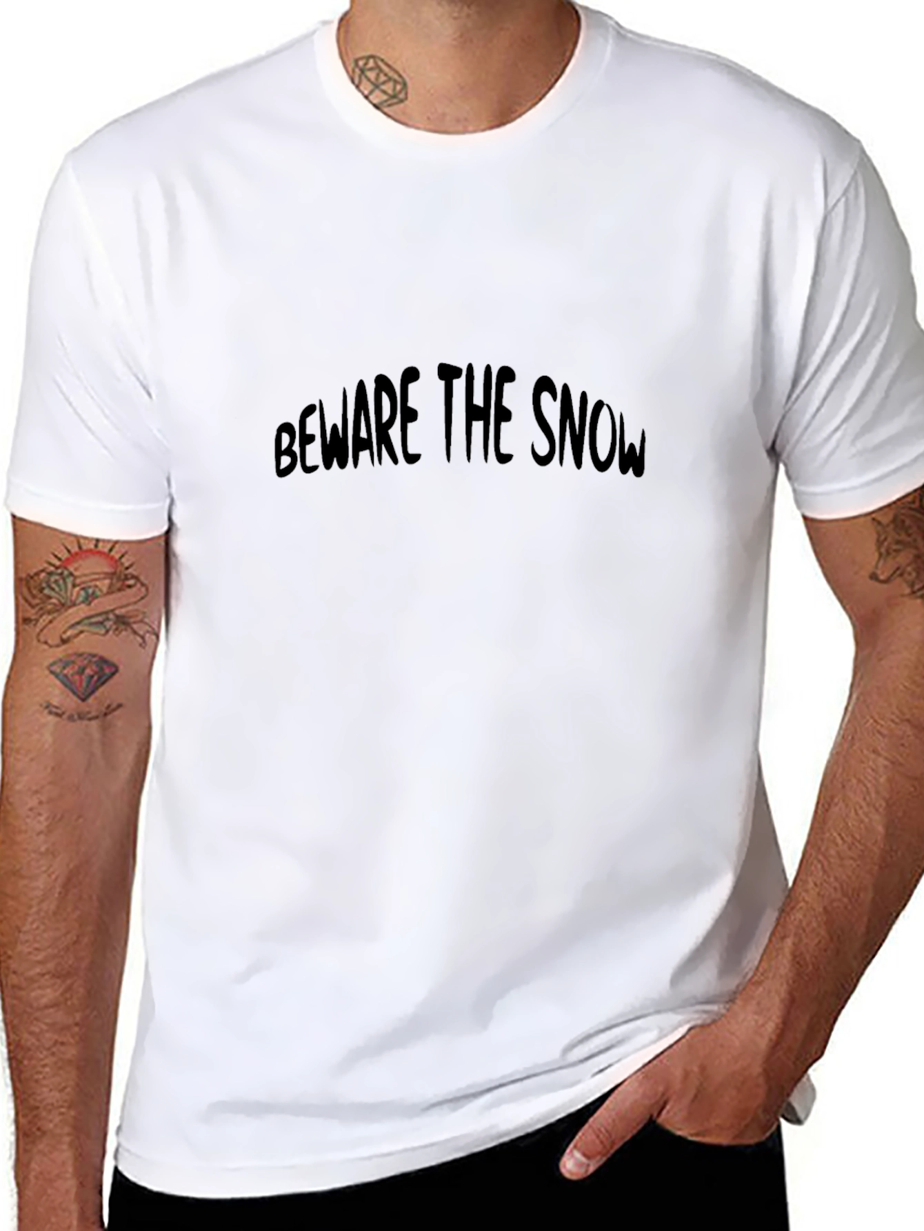Beware the Snow Black T-Shirt